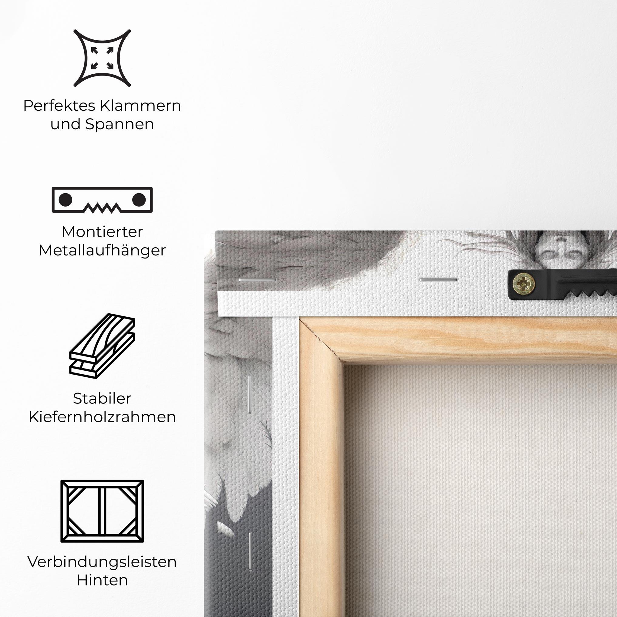 Leinwandbild White Stone Woman mockup 5