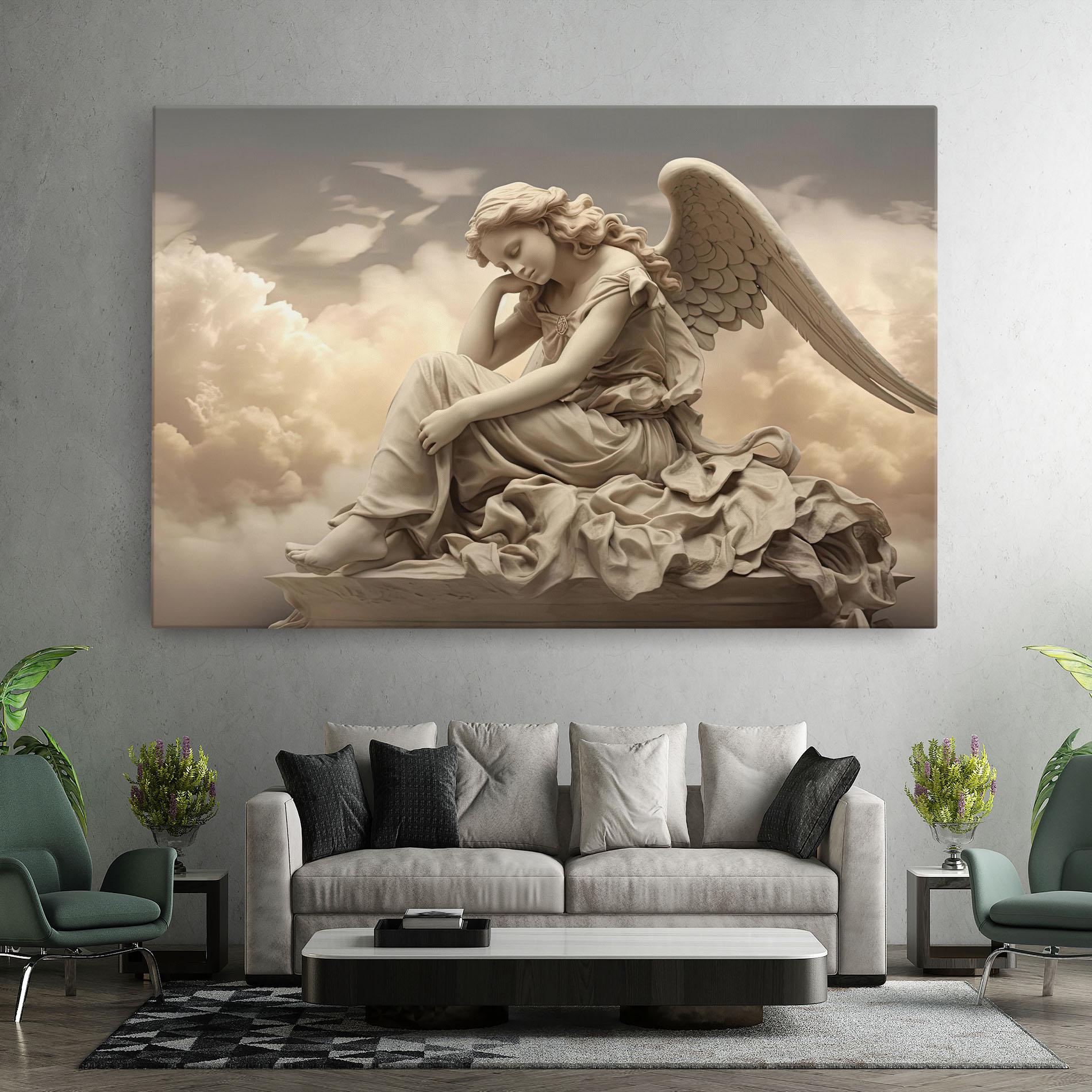Leinwandbild Angel Guardian Cloud mockup 7