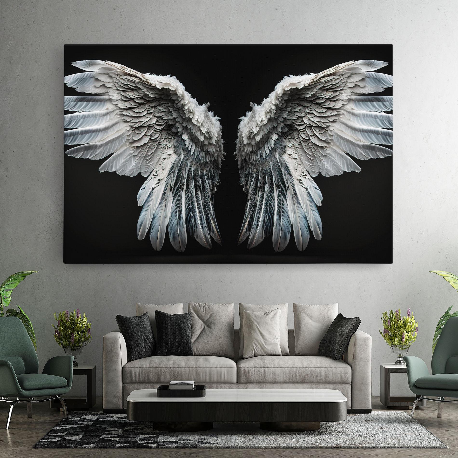 Leinwandbild Big Angel Wings mockup 7