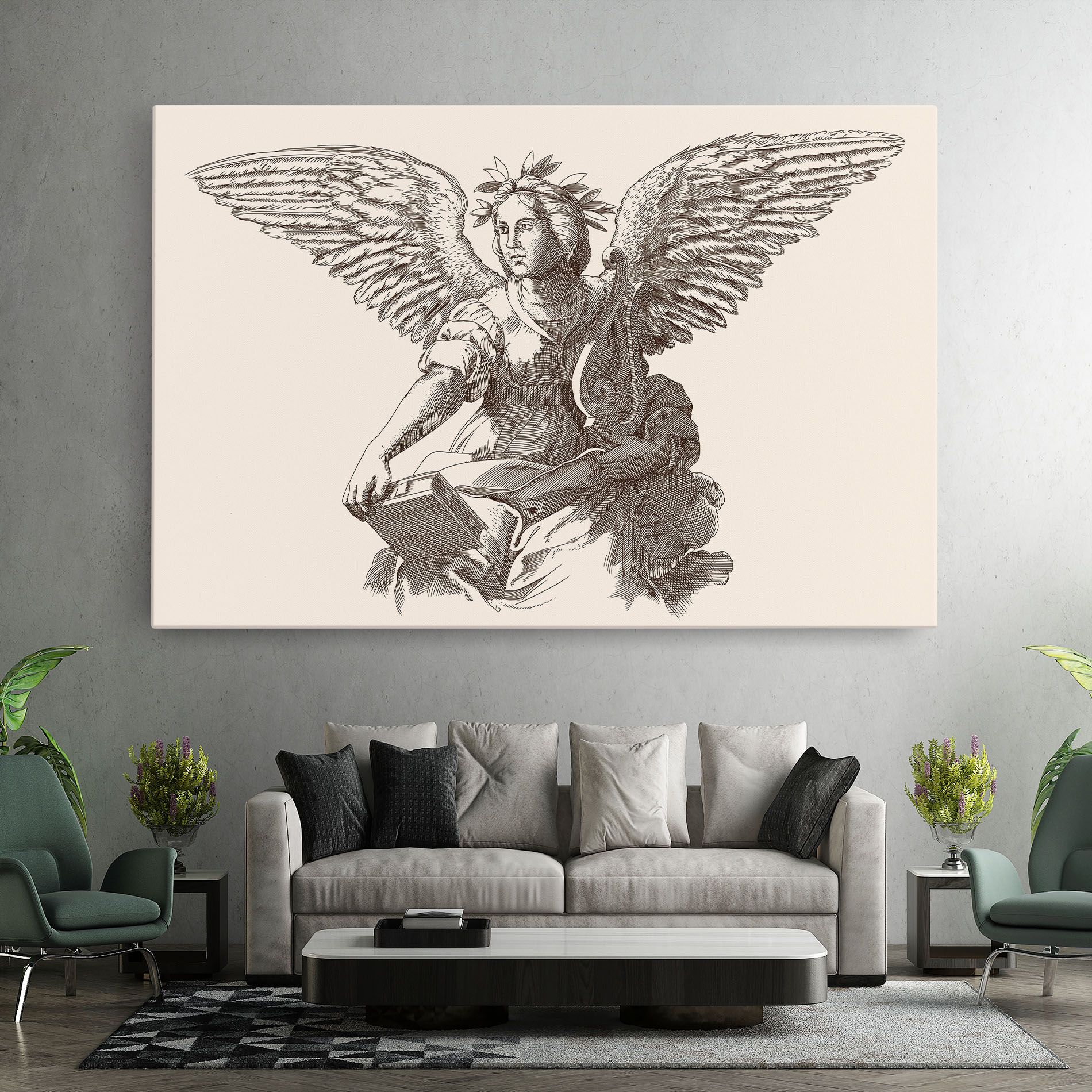 Brown Line Angel mockup 7