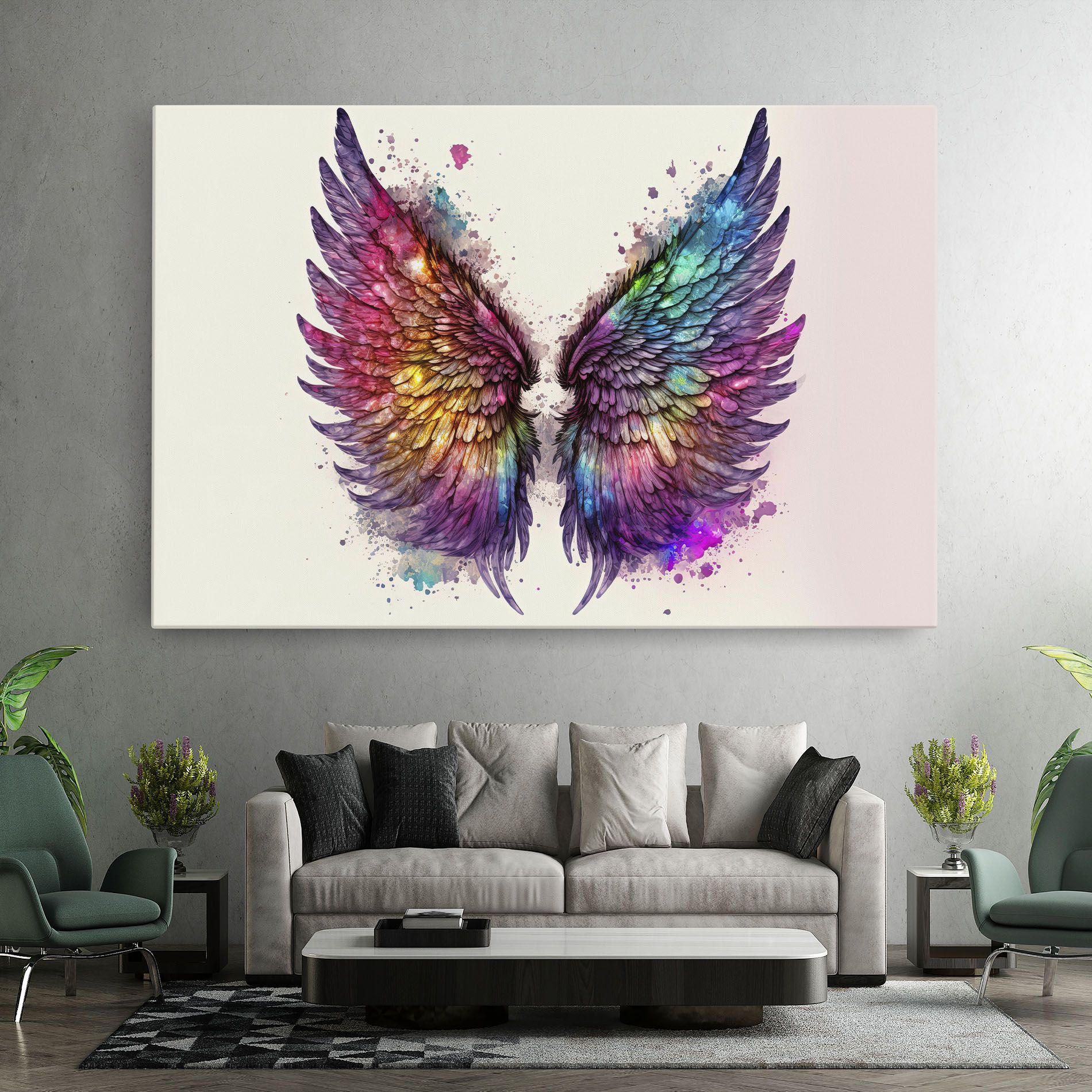 Magic Watercolor Wings mockup 7