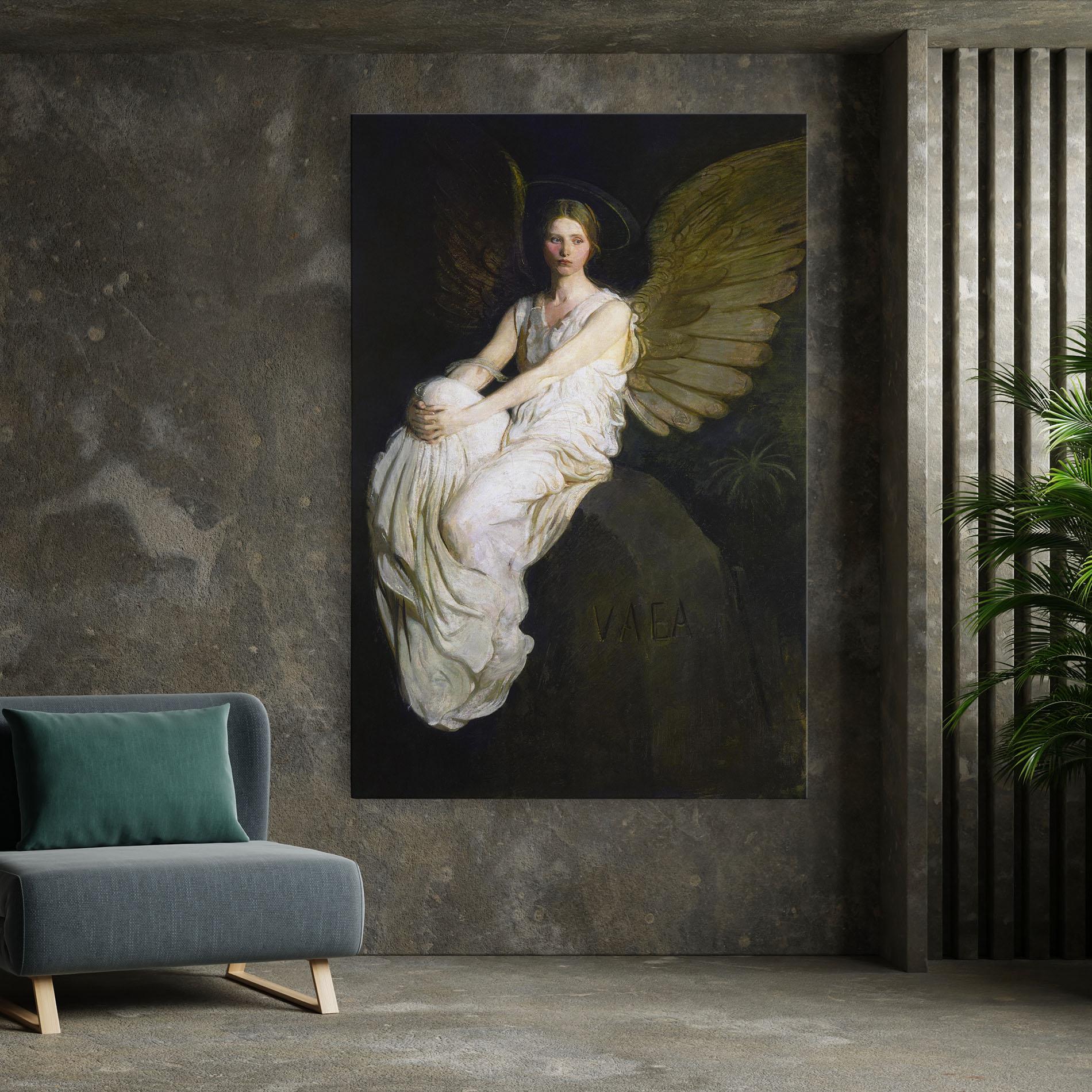 Leinwandbild Angel Thinking mockup 7