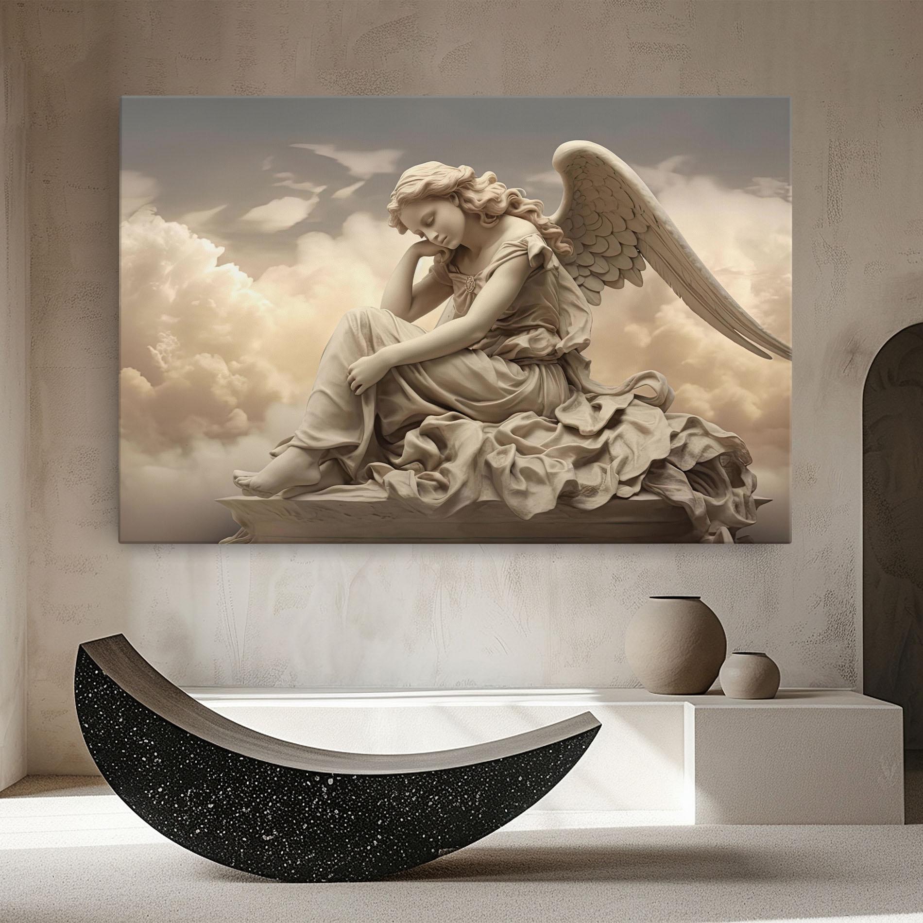 Leinwandbild Angel Guardian Cloud mockup 8