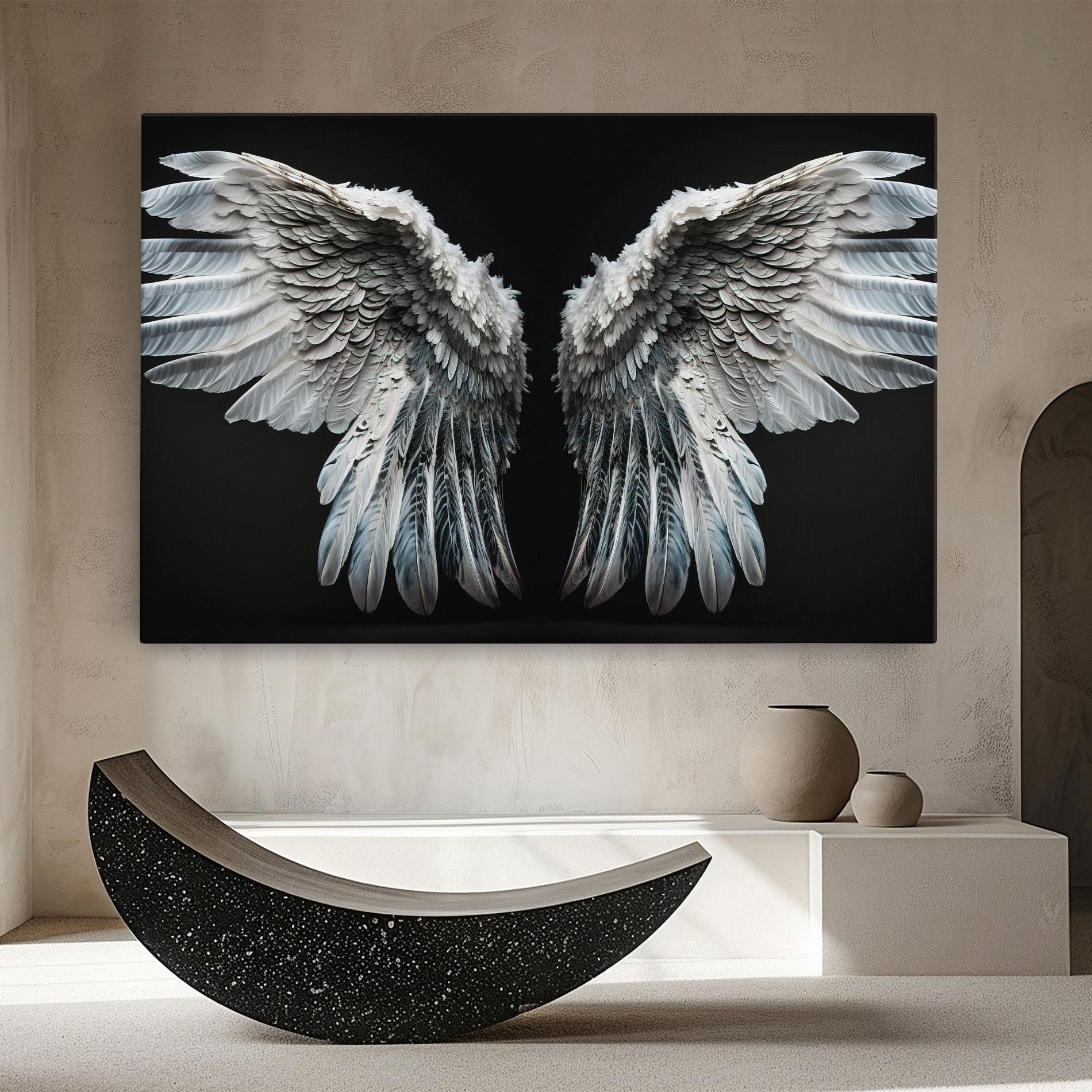 Leinwandbild Big Angel Wings mockup 8