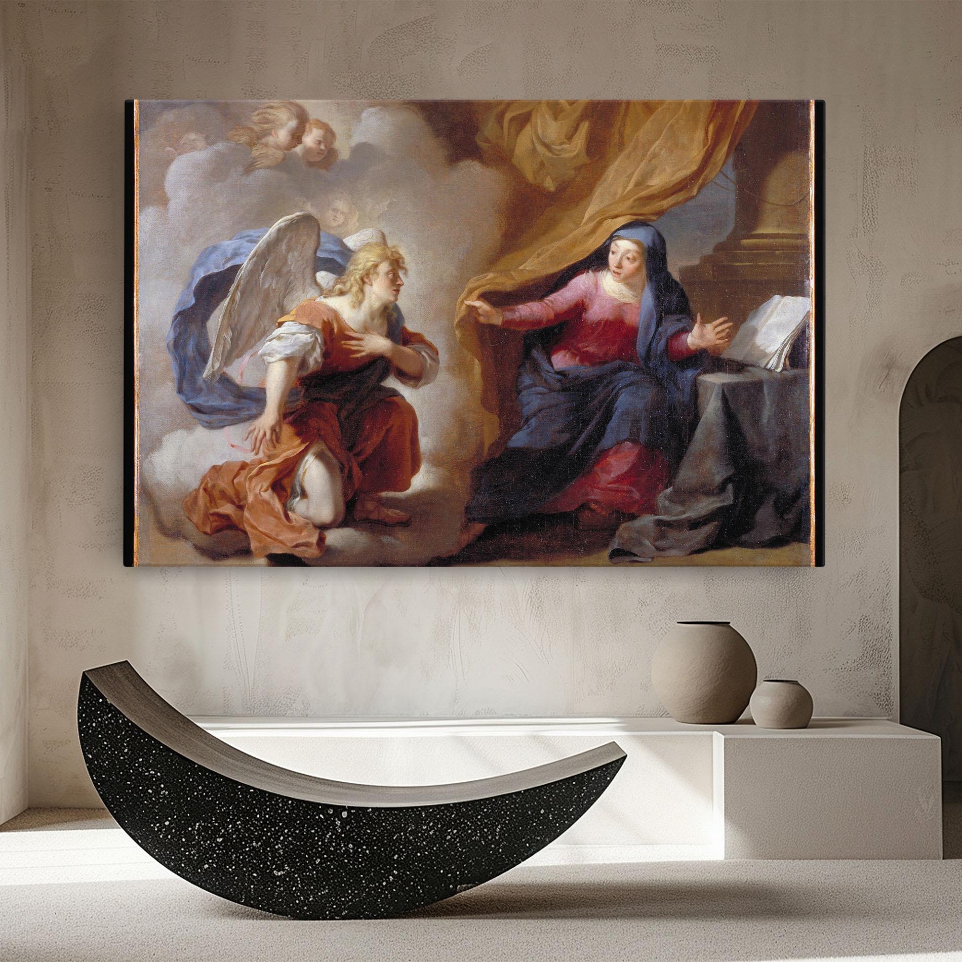 Leinwandbild Painting Old Angel mockup 8