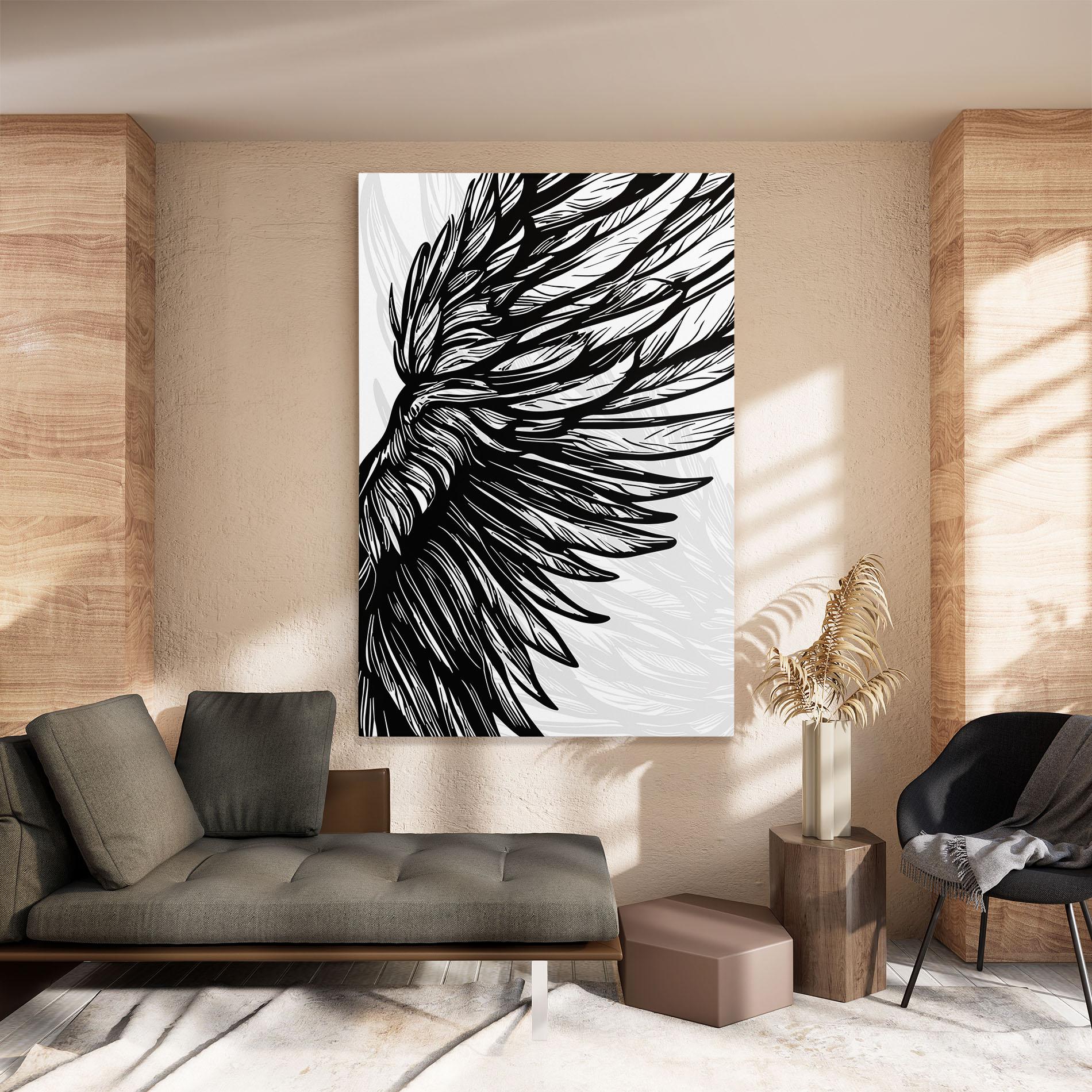 Leinwandbild Wing Line mockup 8