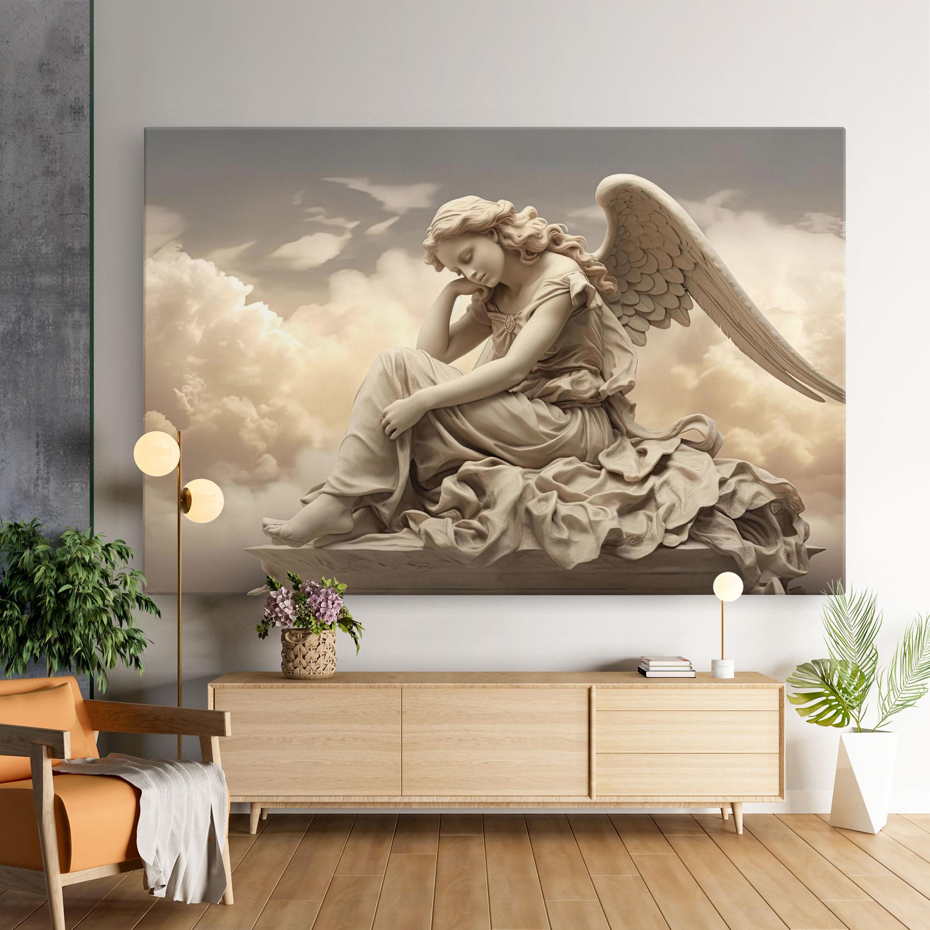Leinwandbild Angel Guardian Cloud mockup 9