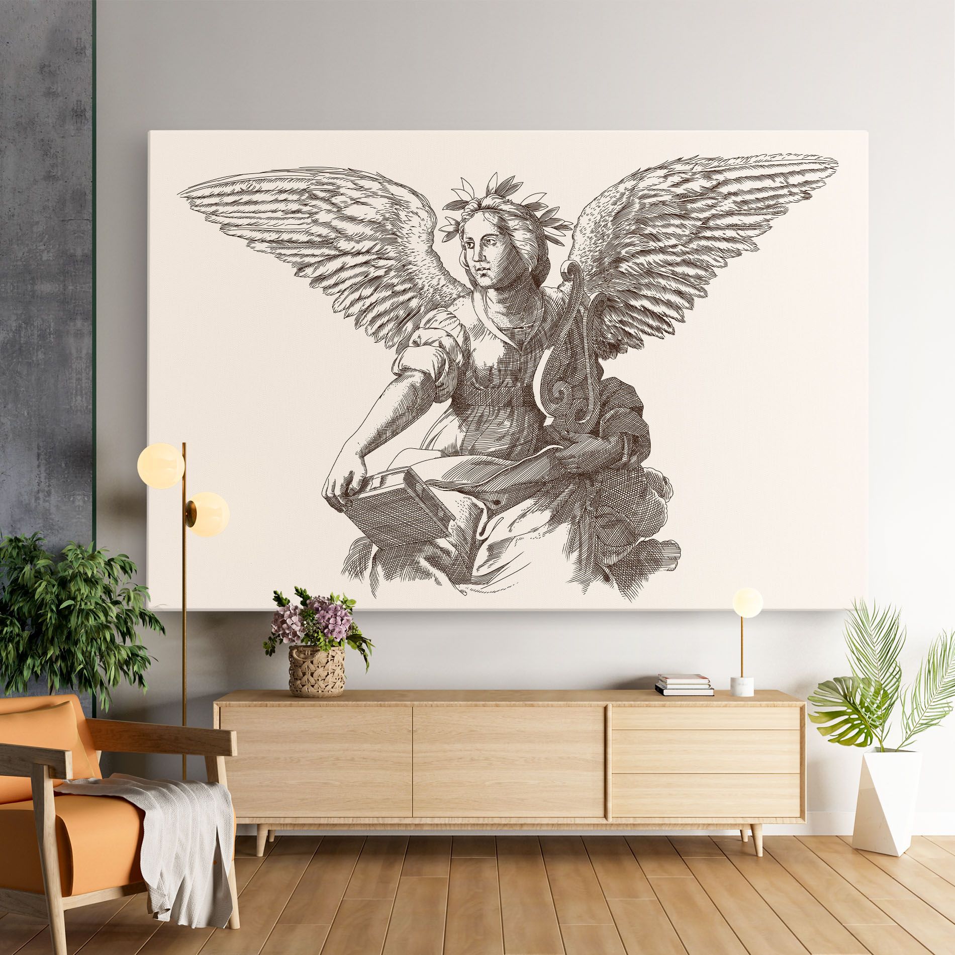 Brown Line Angel mockup 9