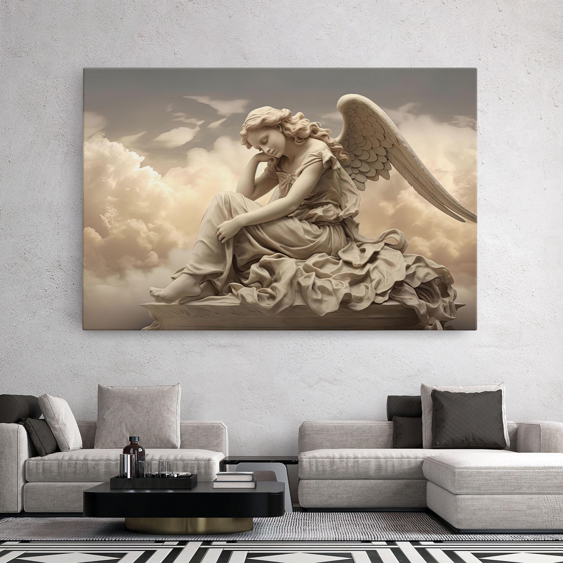 Leinwandbild Angel Guardian Cloud mockup 2