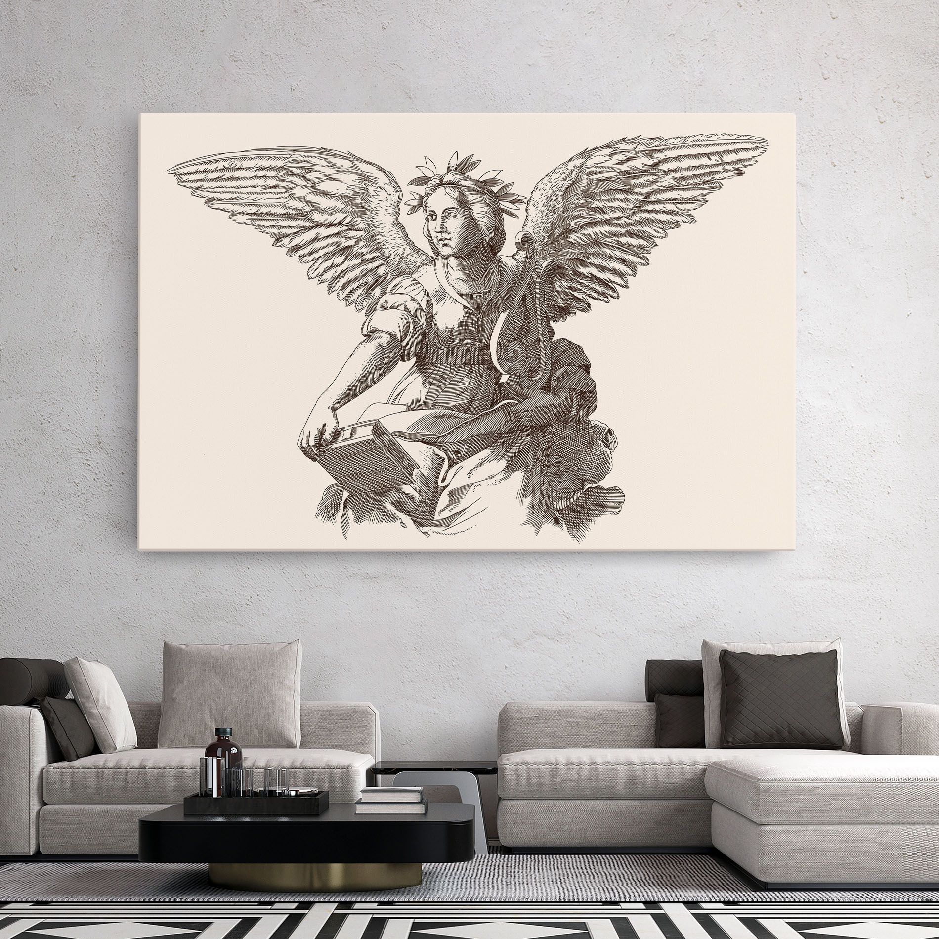 Brown Line Angel mockup 2