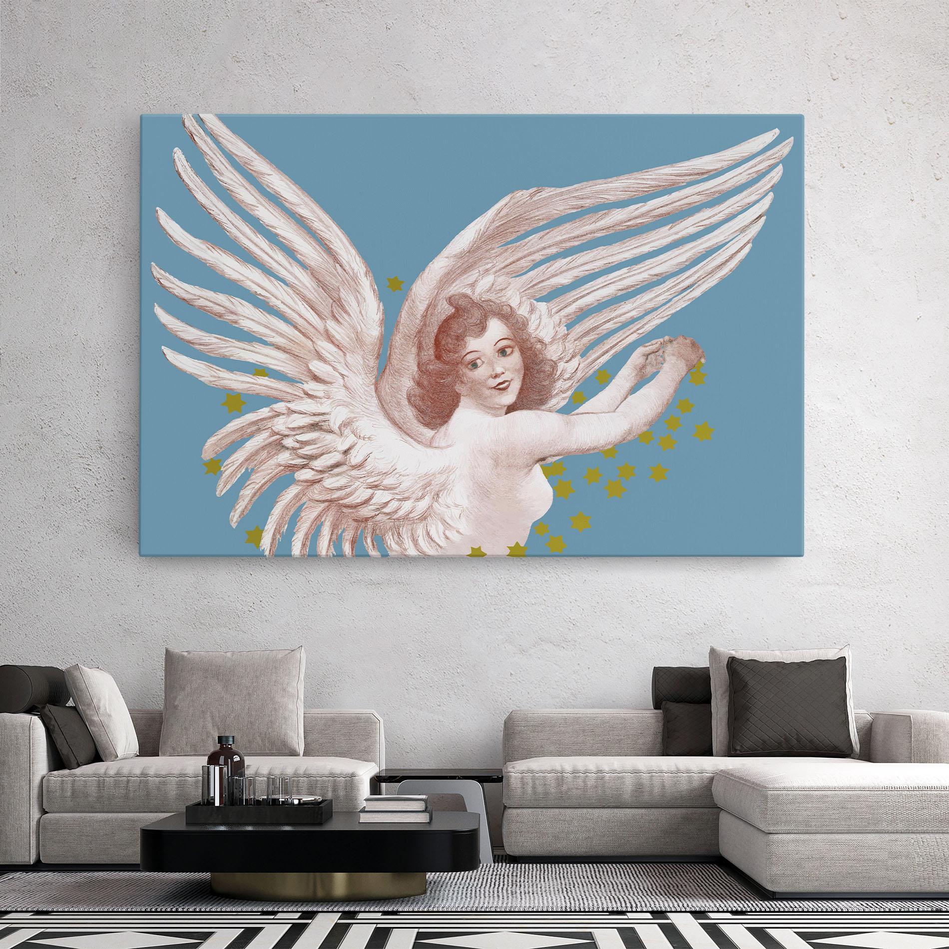 Leinwandbild Stars Angel mockup 2