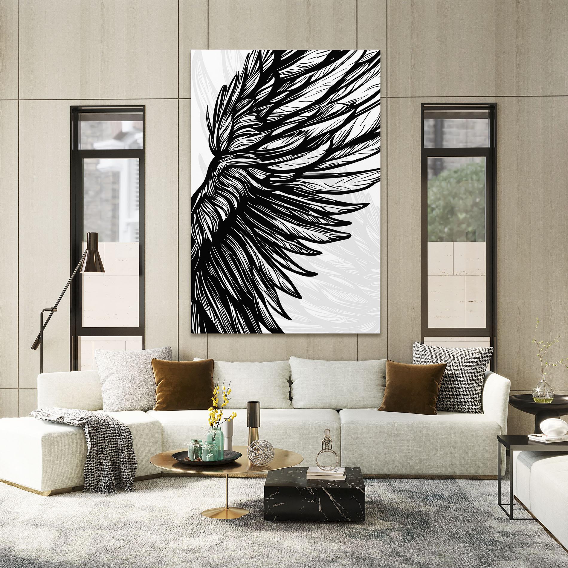 Leinwandbild Wing Line mockup 2