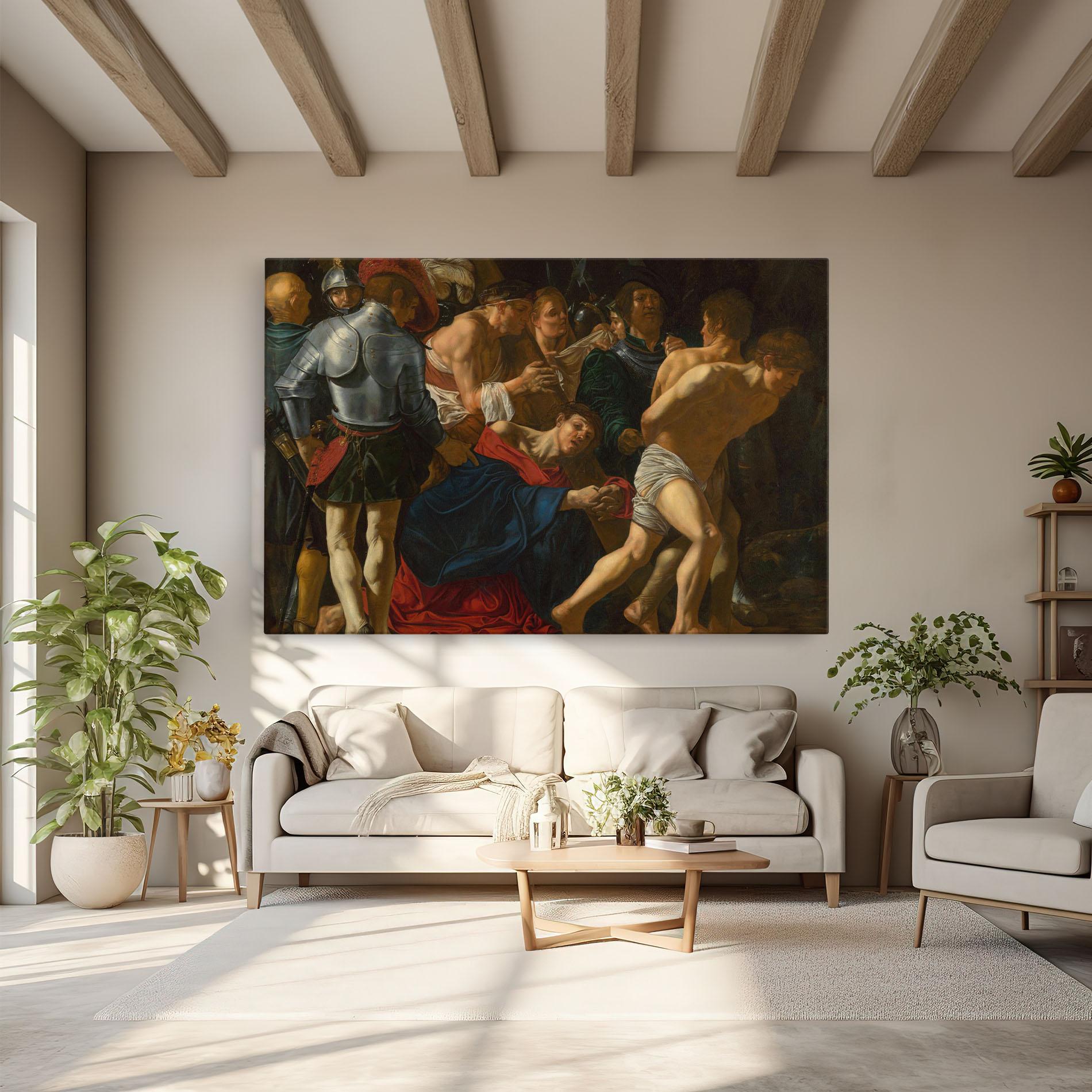 Leinwandbild Fall Of Christ Calvary mockup 6