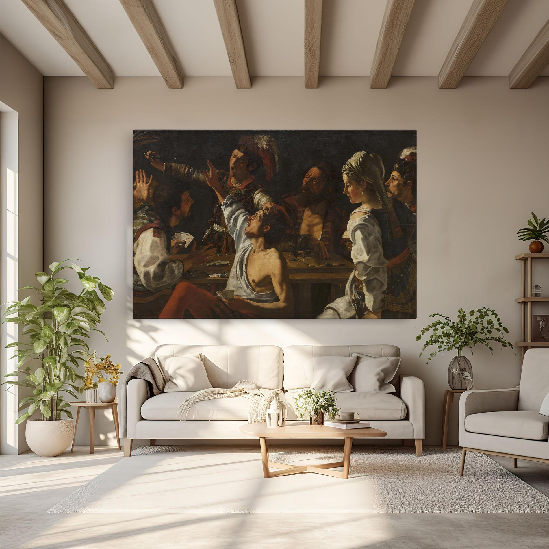 Leinwandbild Rombouts Backgammon mockup 6