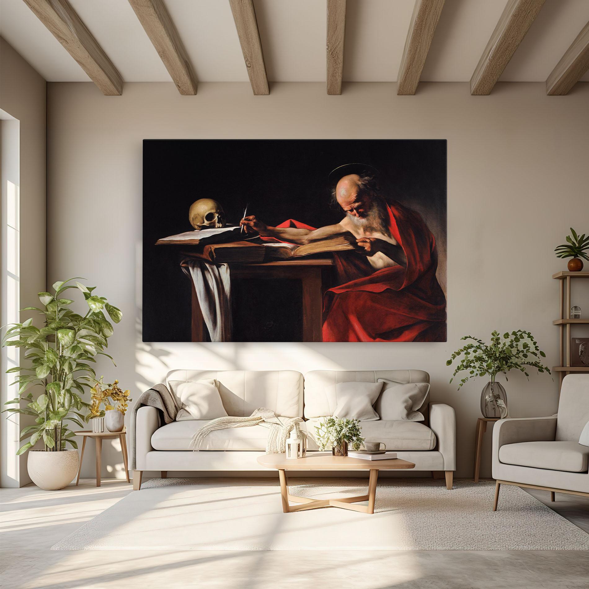 Leinwandbild Saint Jerome Writing mockup 6