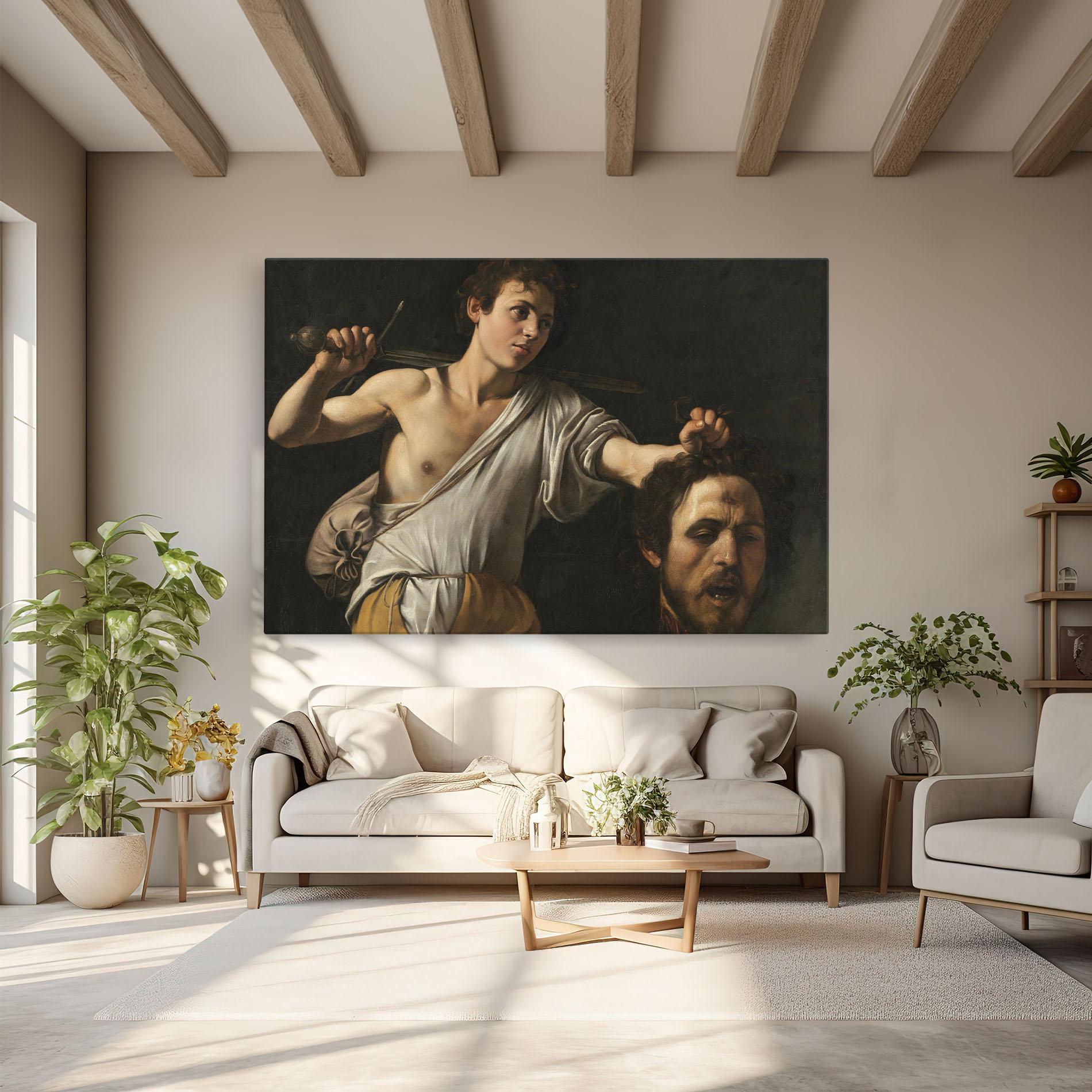 Leinwandbild The Head Of Goliath mockup 6