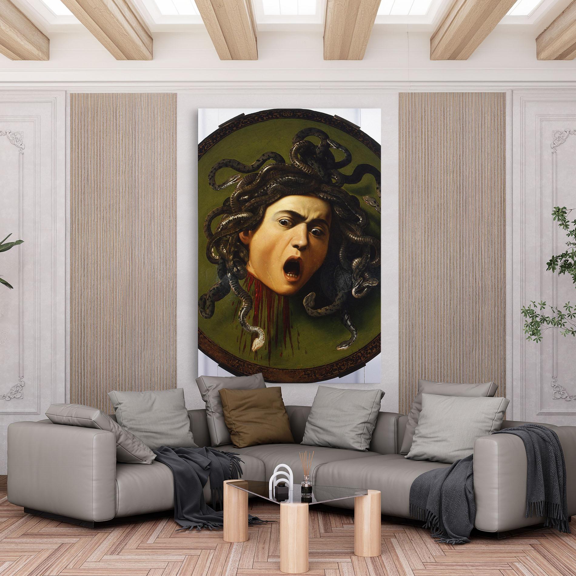 Leinwandbild Caravaggio Medusa mockup 6