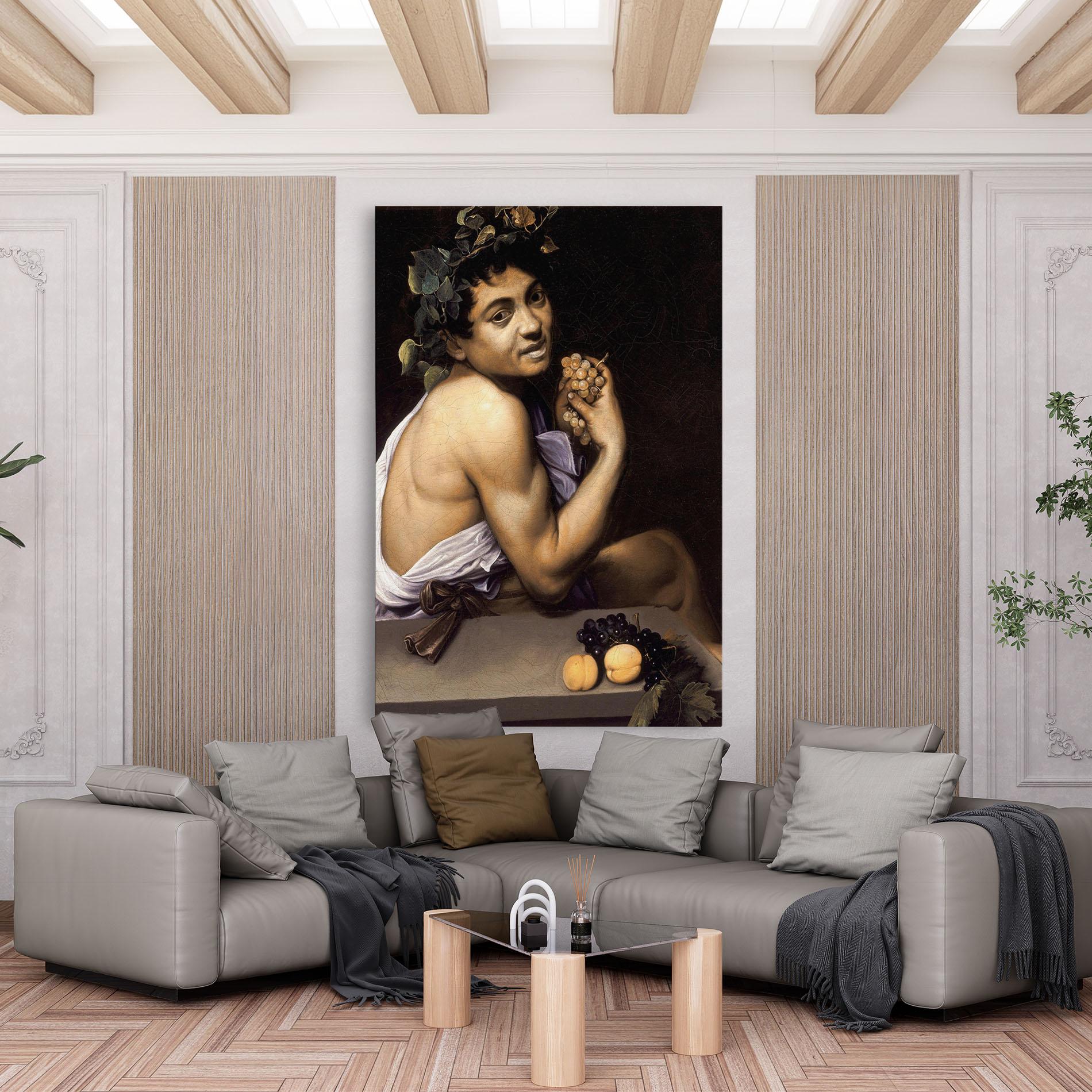 Leinwandbild Young Sick Bacchus mockup 6