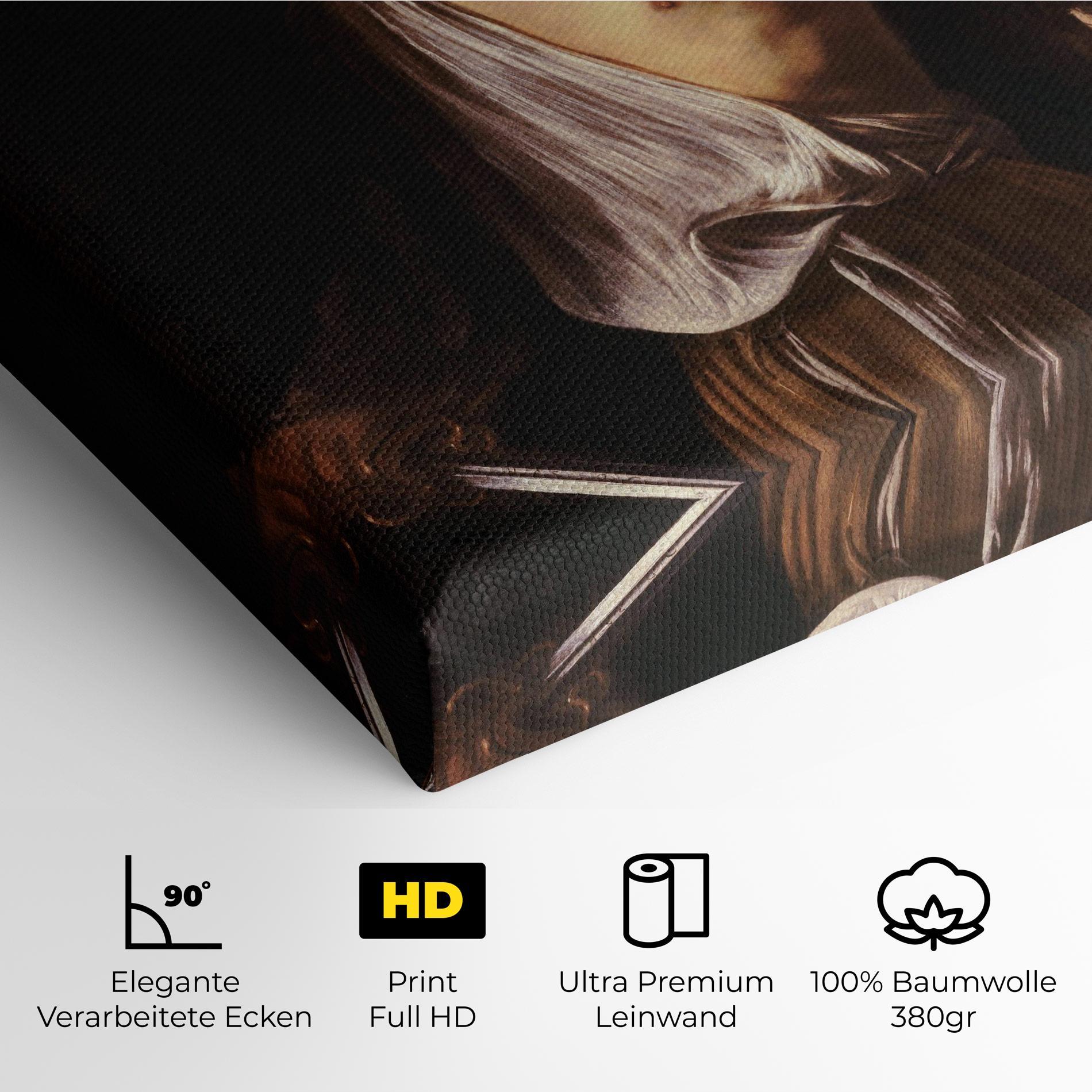 Leinwandbild David With The Head Of Goliath mockup 4