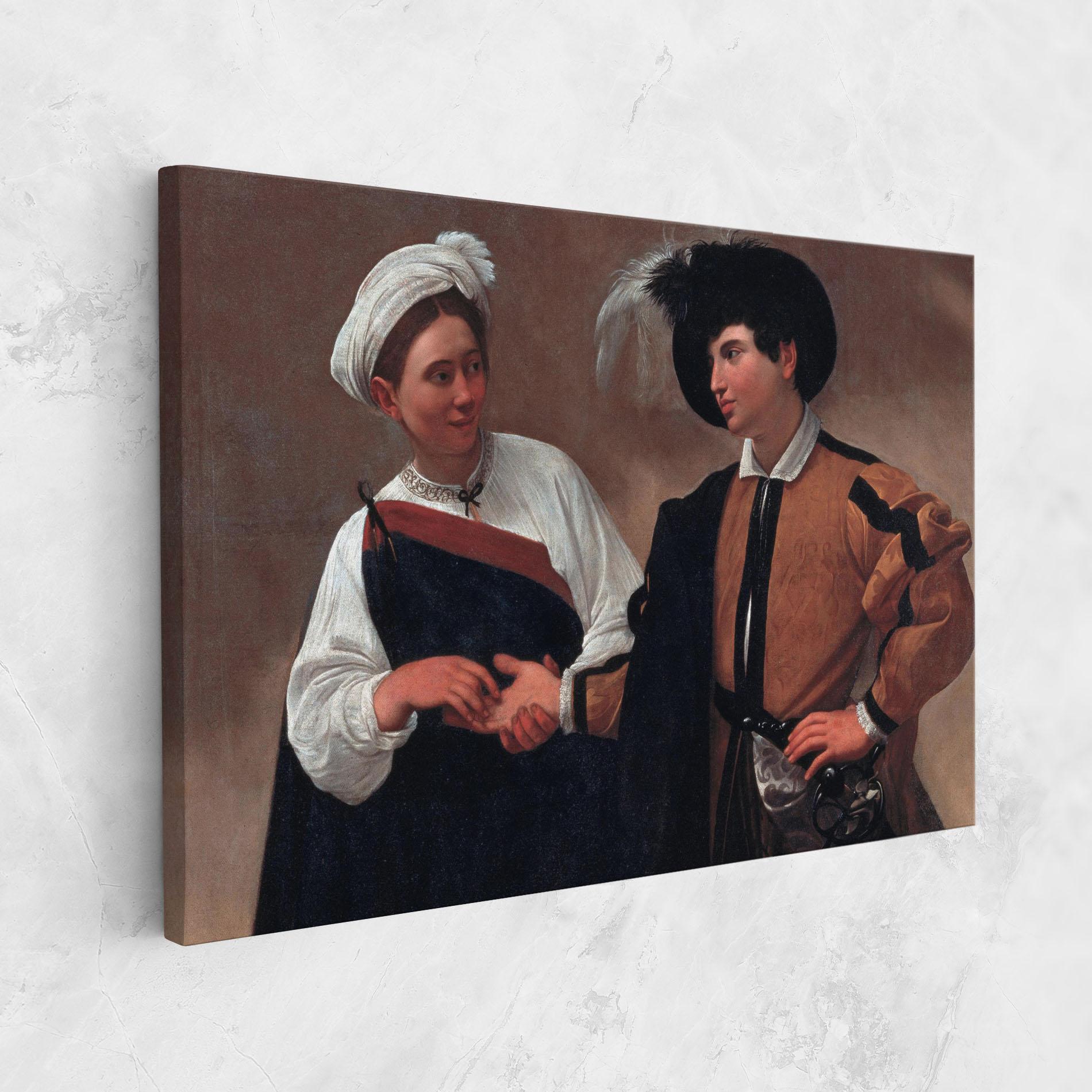 Leinwandbild Caravaggio Good Luck mockup 1