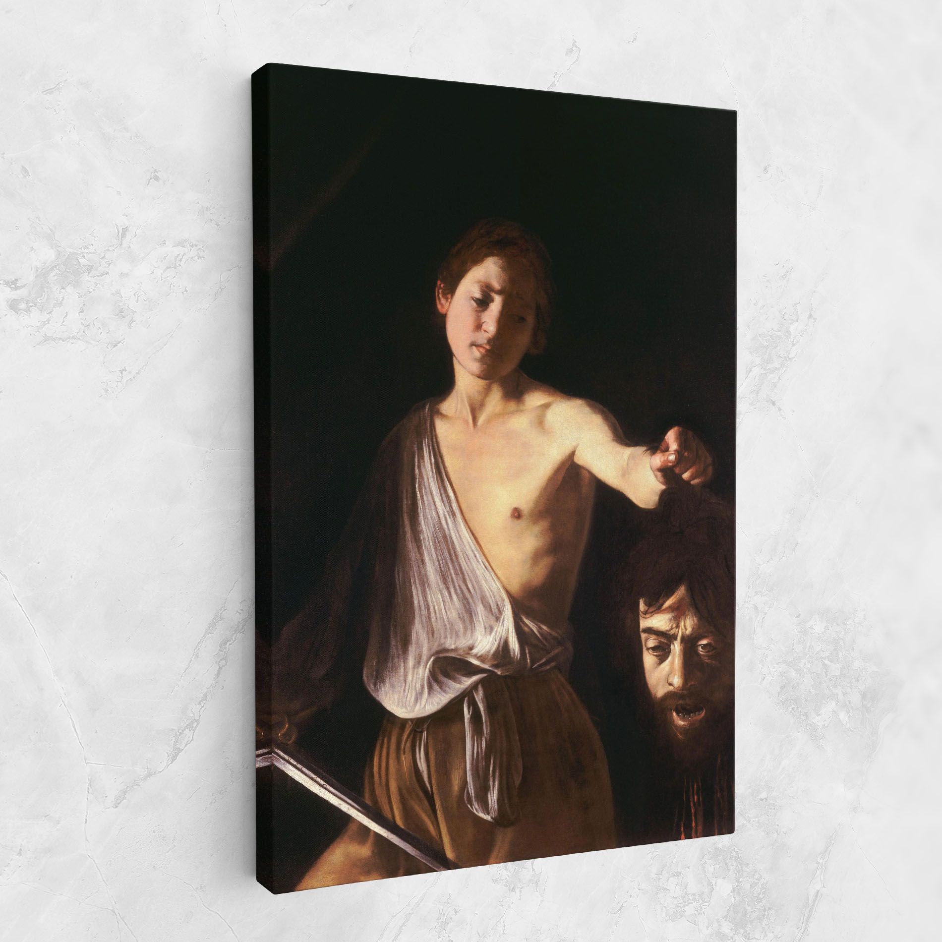 David With The Head Of Goliath mockup 1