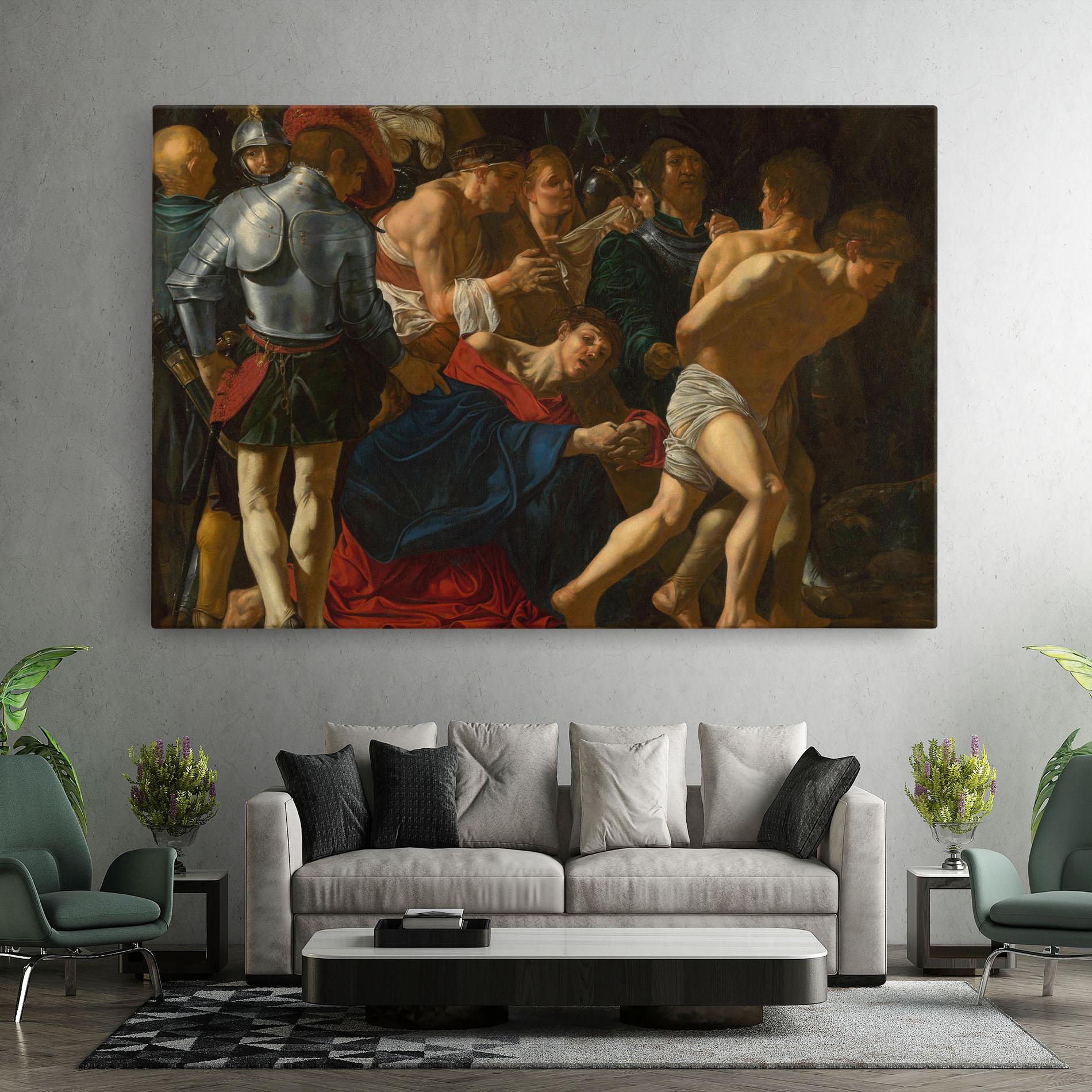 Leinwandbild Fall Of Christ Calvary mockup 7