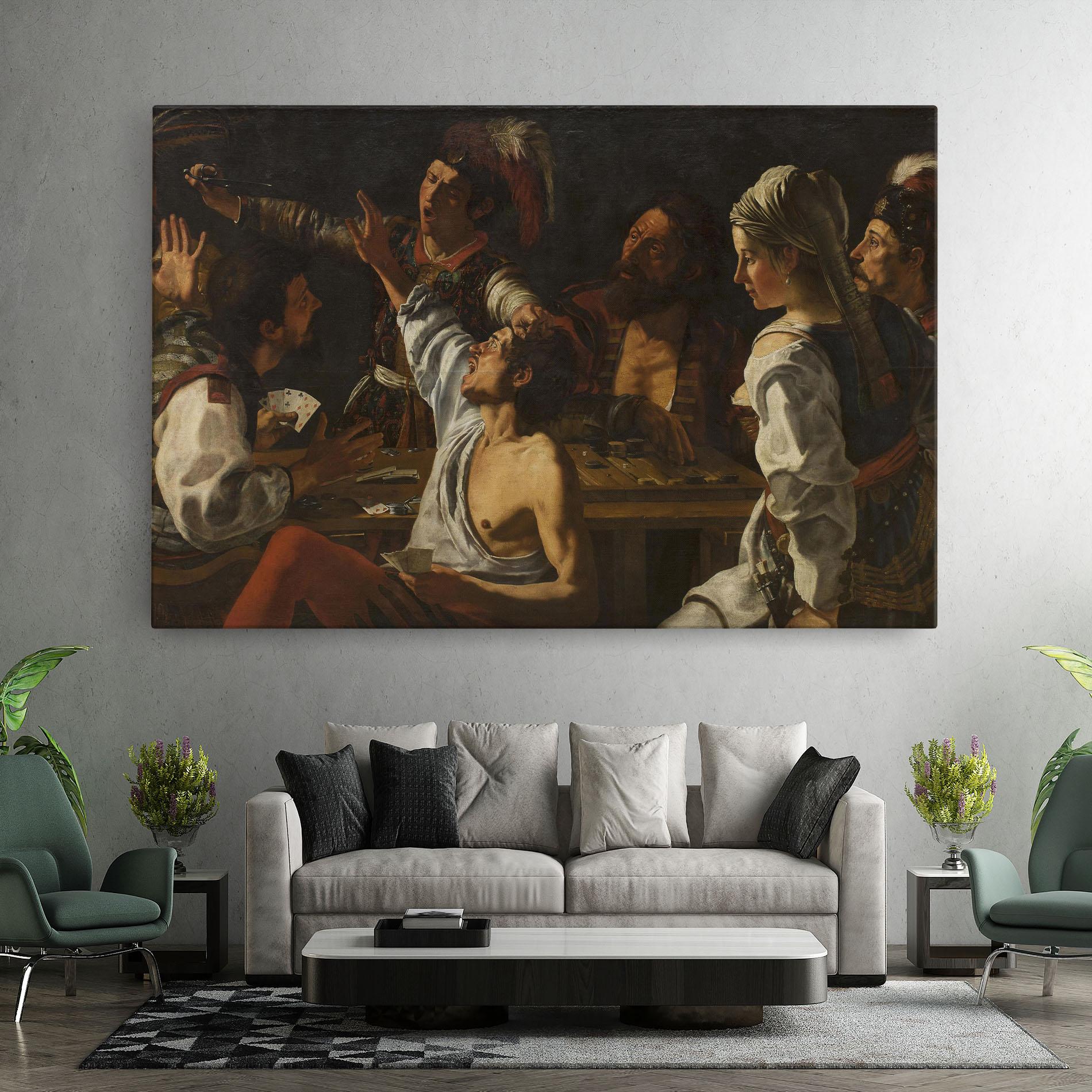 Leinwandbild Rombouts Backgammon mockup 7