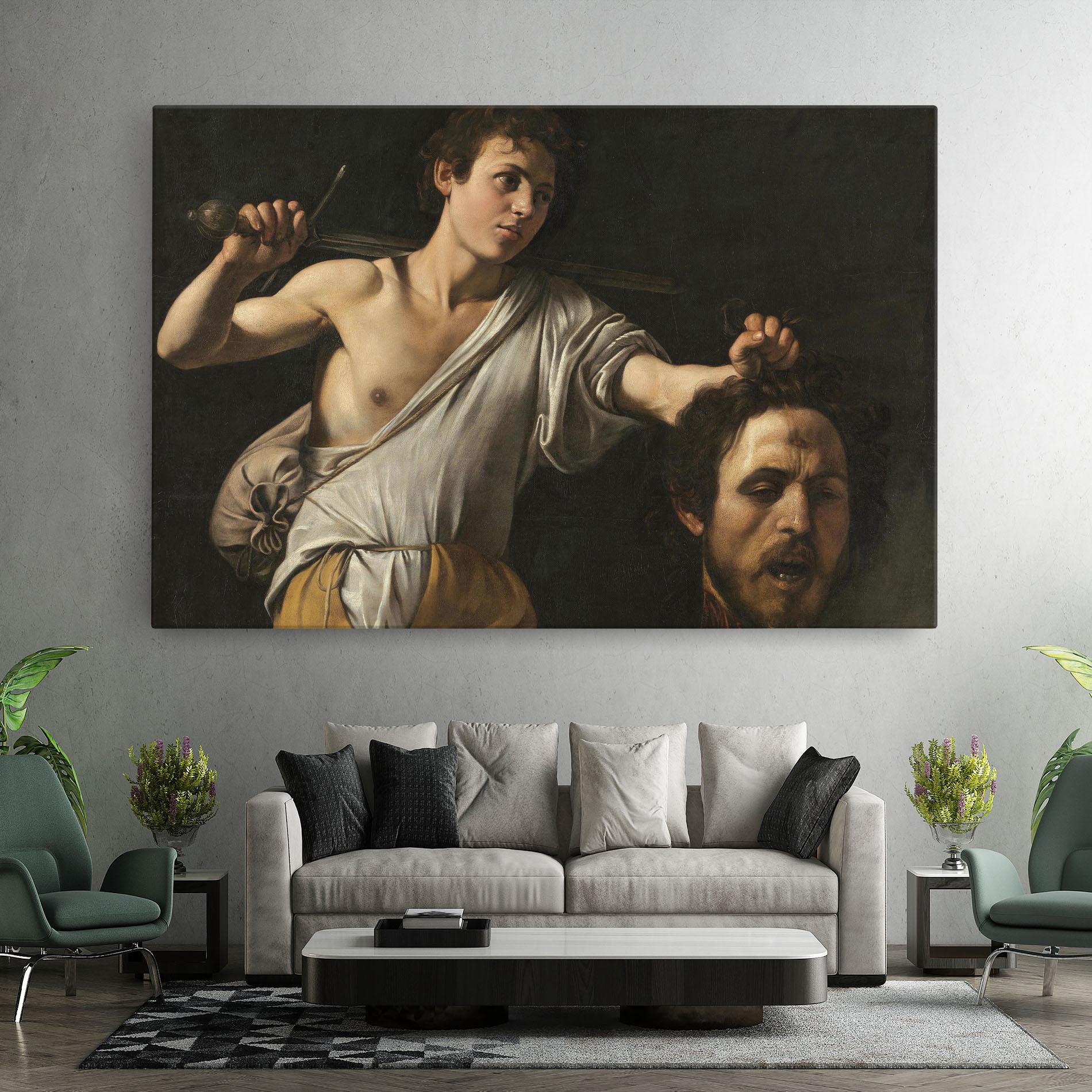 Leinwandbild The Head Of Goliath mockup 7