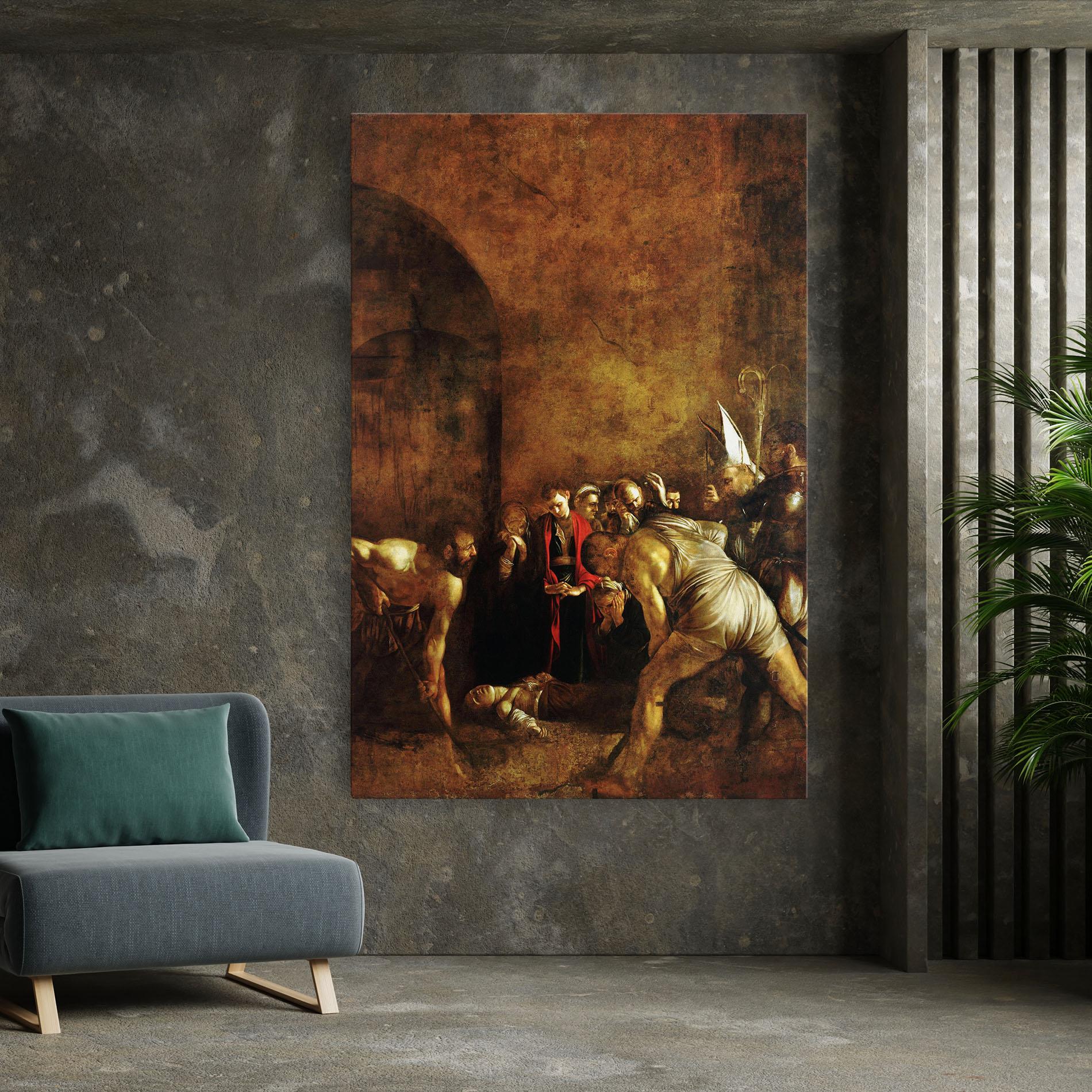 Leinwandbild Burial Of Saint Lucy mockup 7