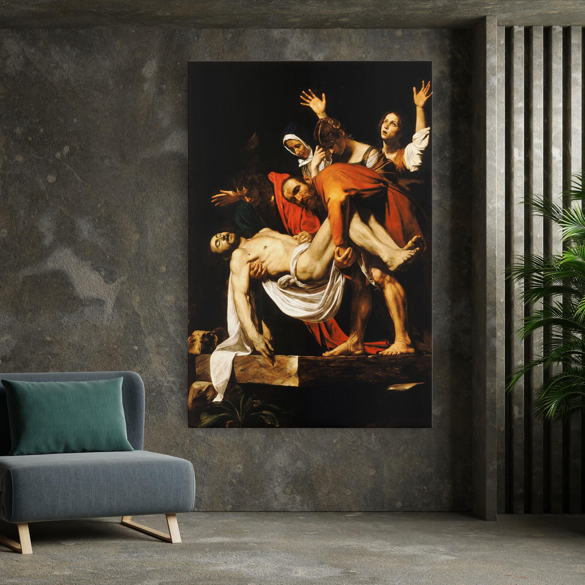 Leinwandbild The Entombment Of Christ mockup 7