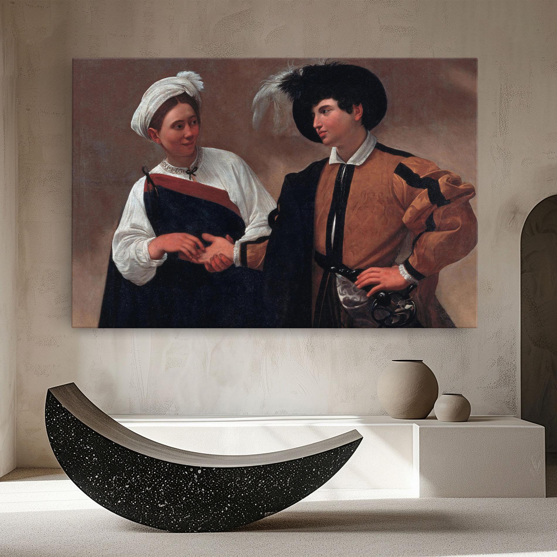 Leinwandbild Caravaggio Good Luck mockup 8
