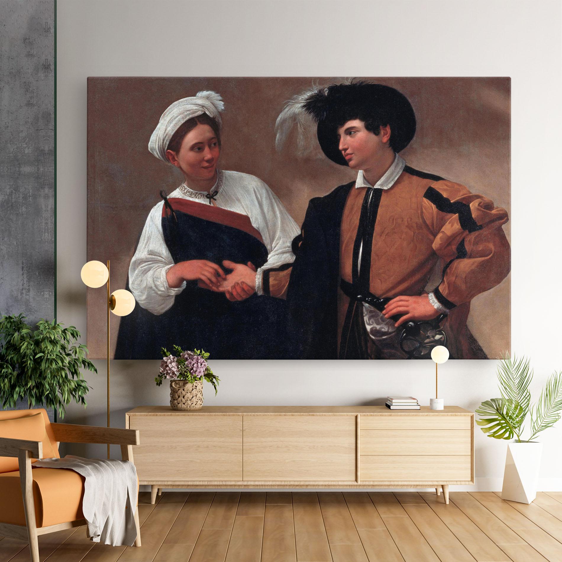 Leinwandbild Caravaggio Good Luck mockup 9