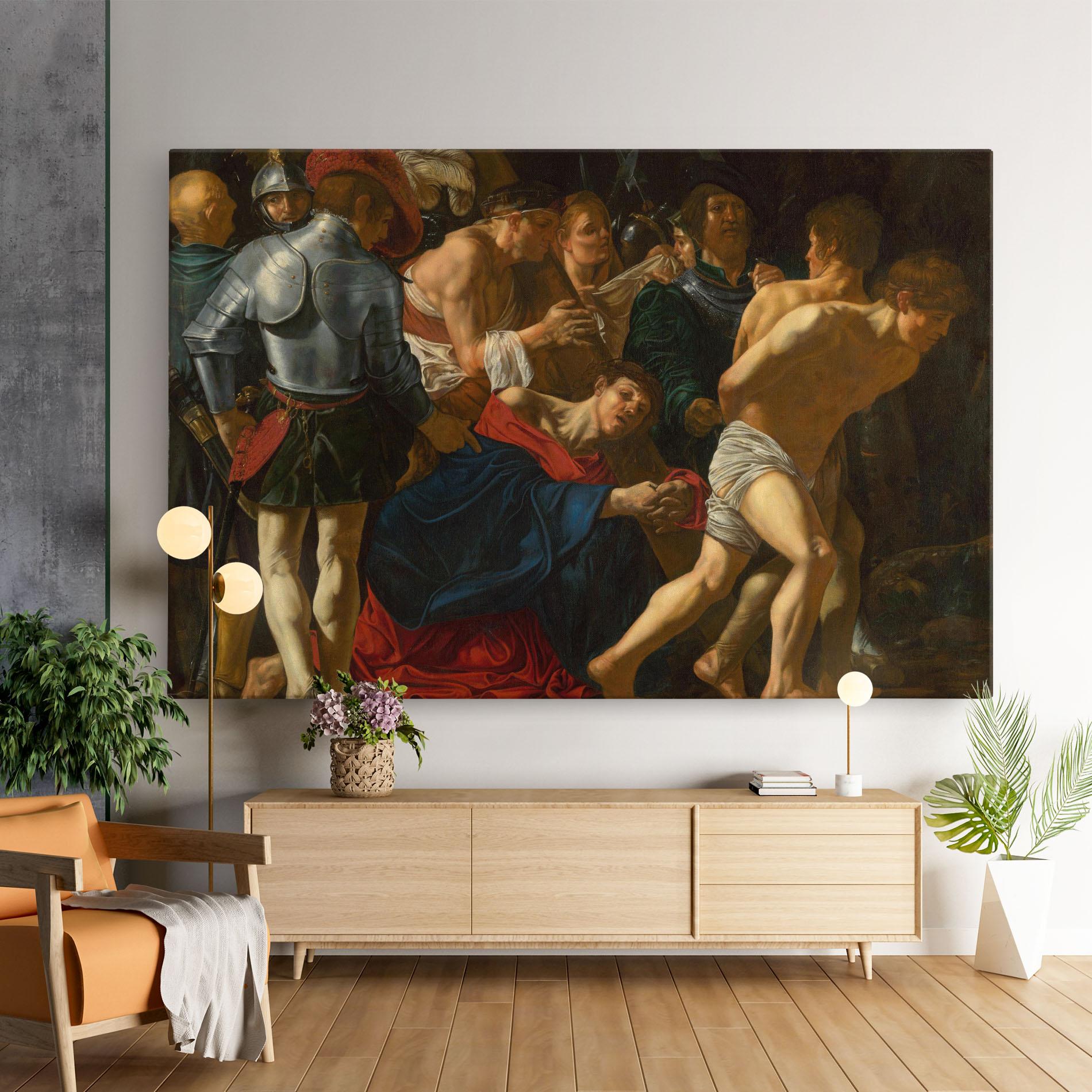 Leinwandbild Fall Of Christ Calvary mockup 9