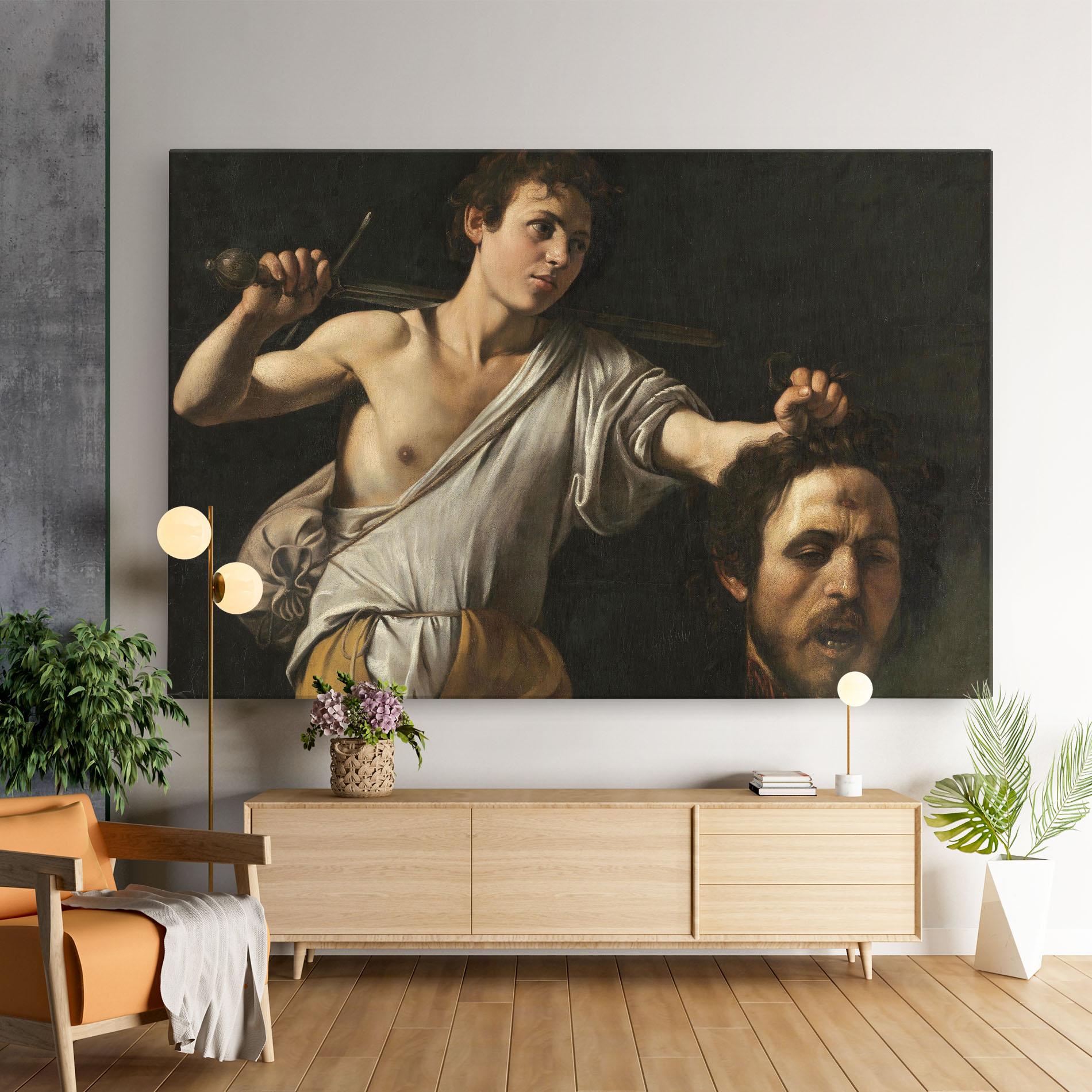 Leinwandbild The Head Of Goliath mockup 9