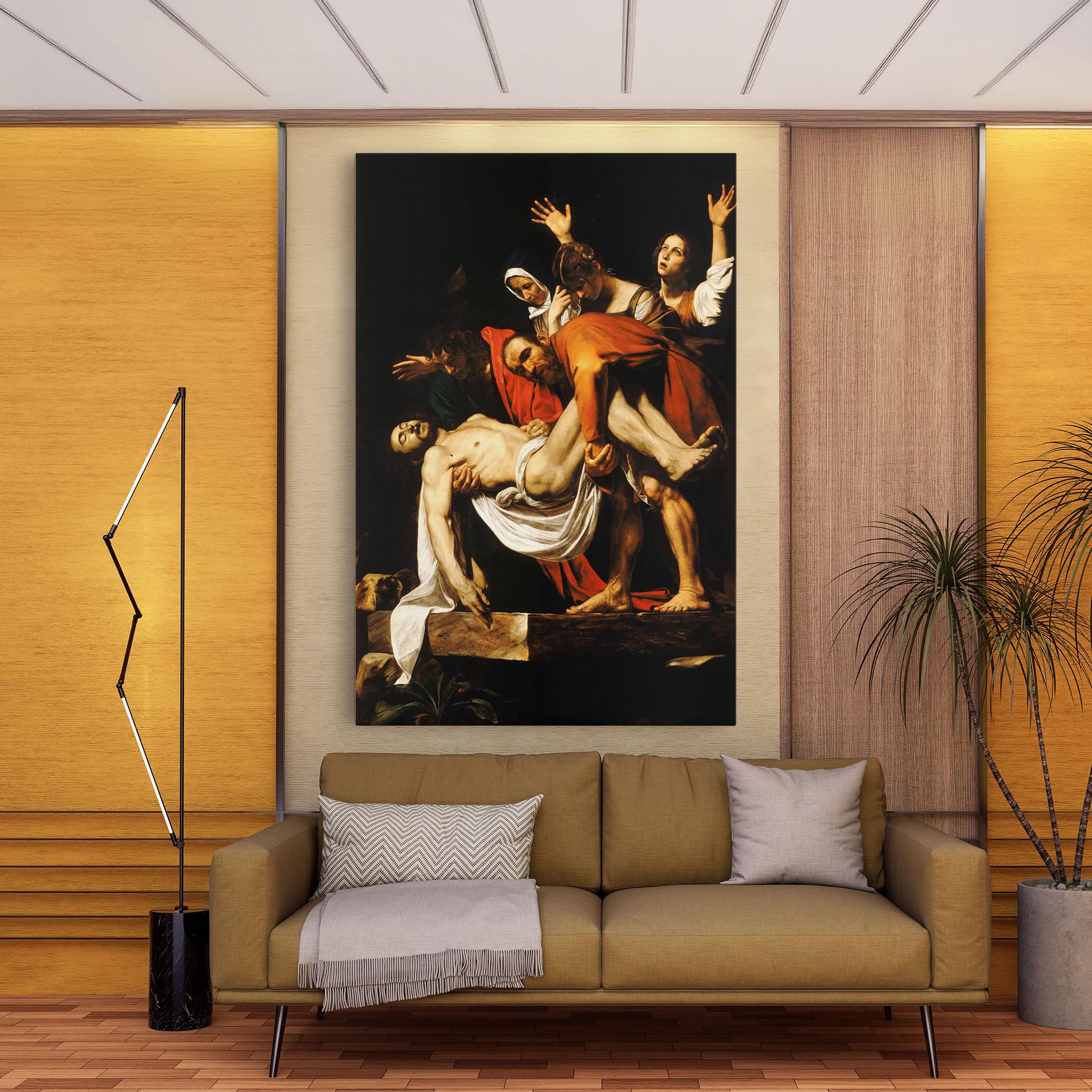 Leinwandbild The Entombment Of Christ mockup 9