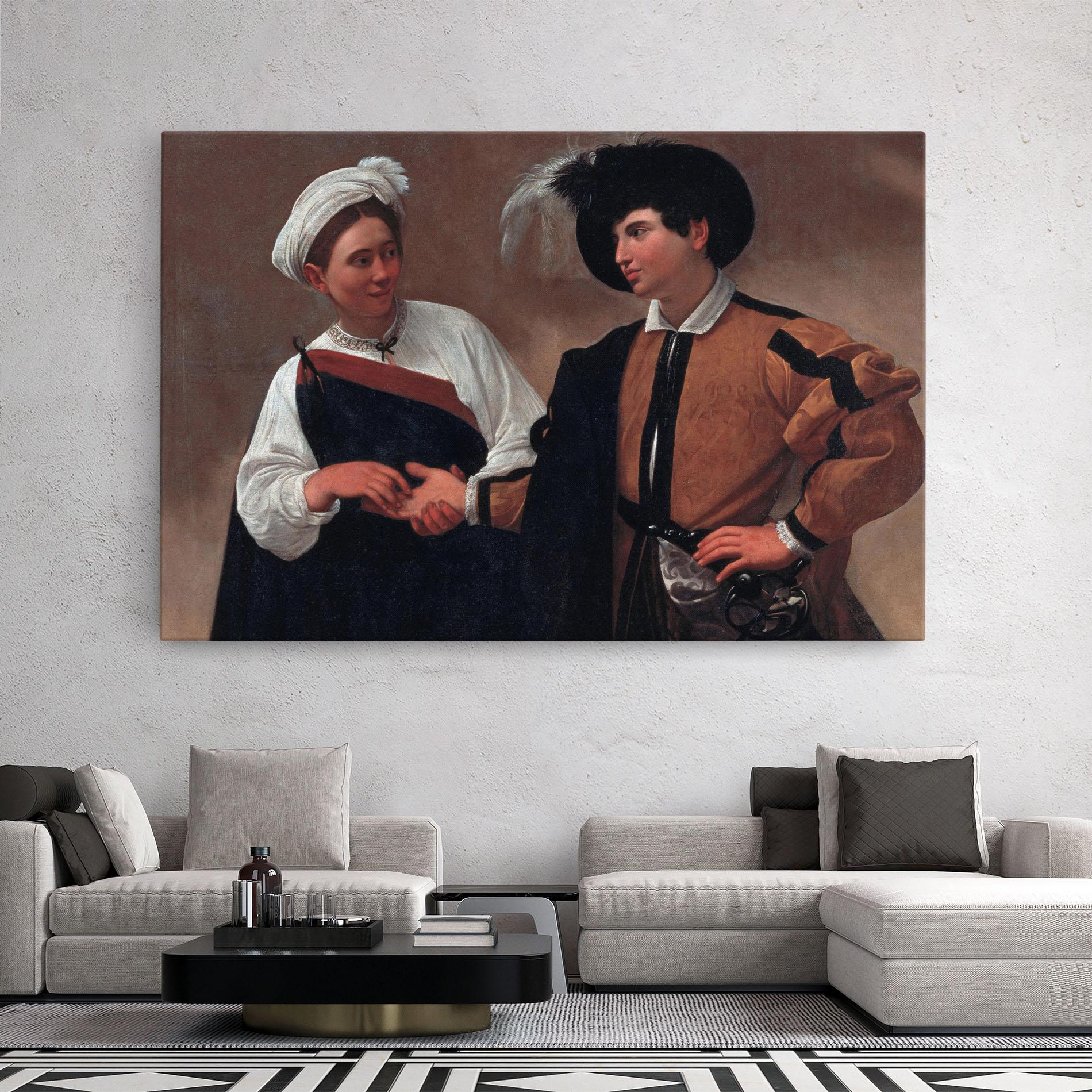 Leinwandbild Caravaggio Good Luck mockup 2