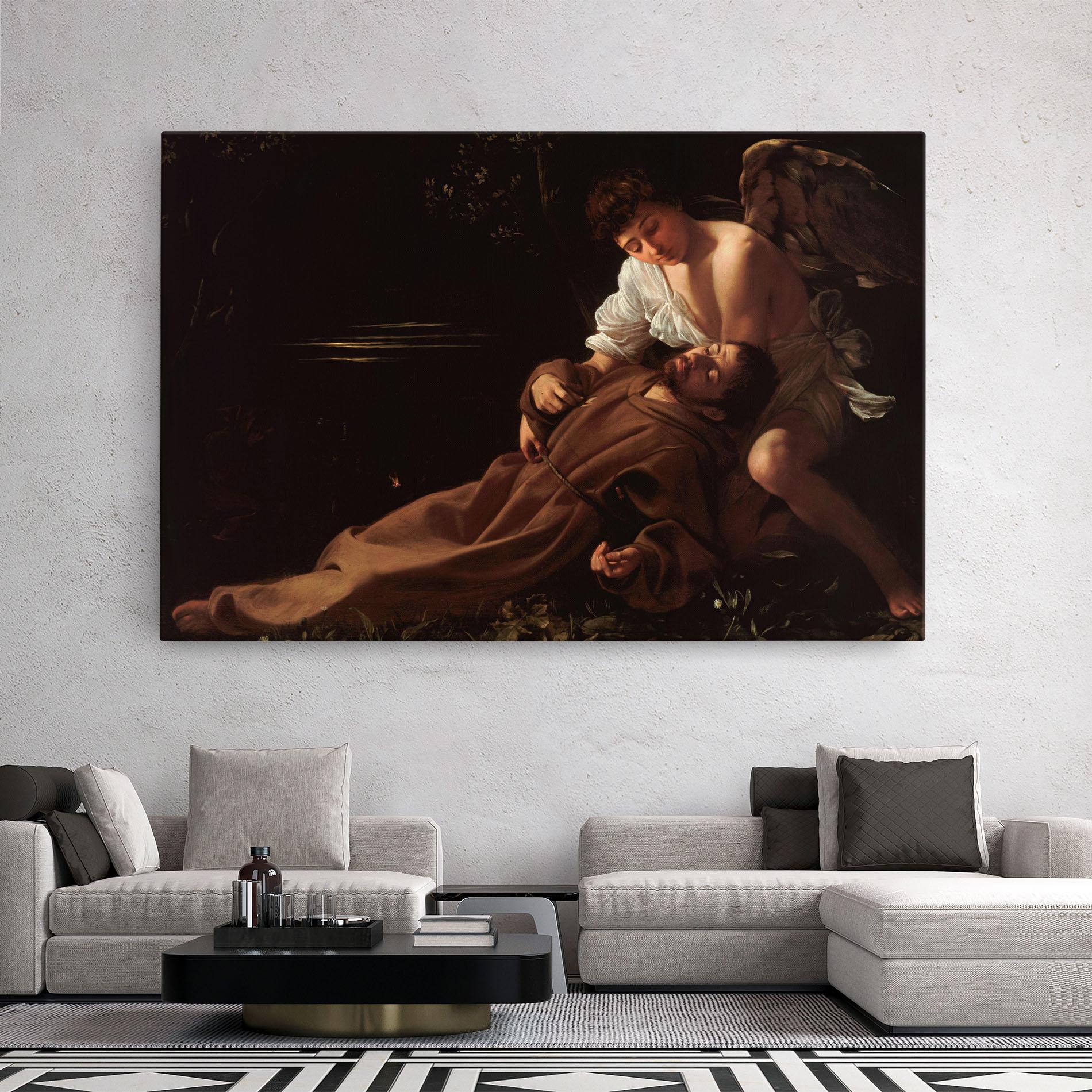 Leinwandbild Francis Of Assisi In Ecstasy mockup 2