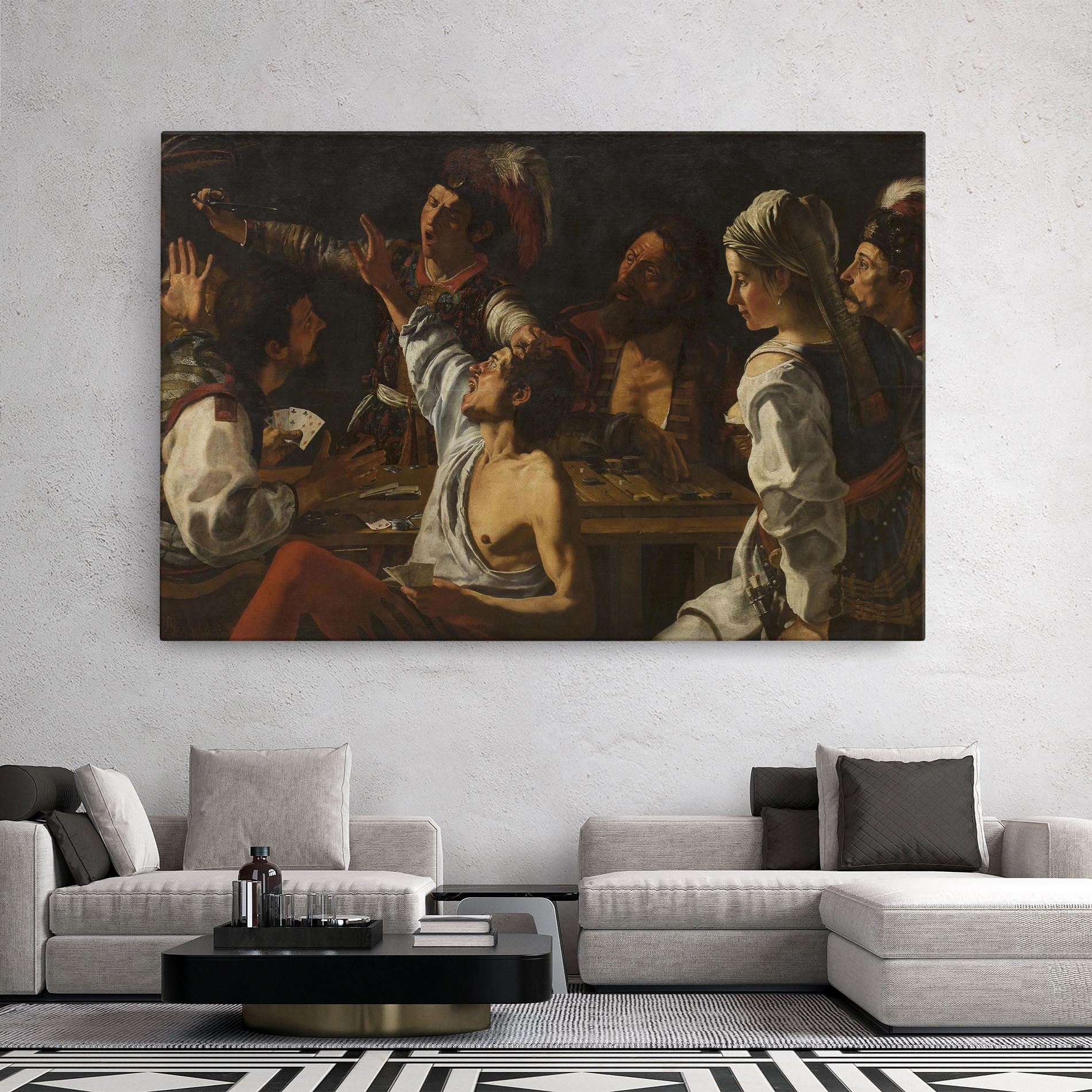 Leinwandbild Rombouts Backgammon mockup 2