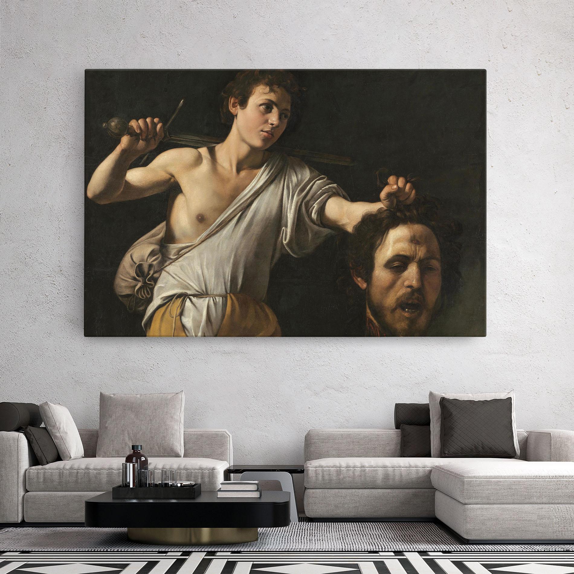 Leinwandbild The Head Of Goliath mockup 2