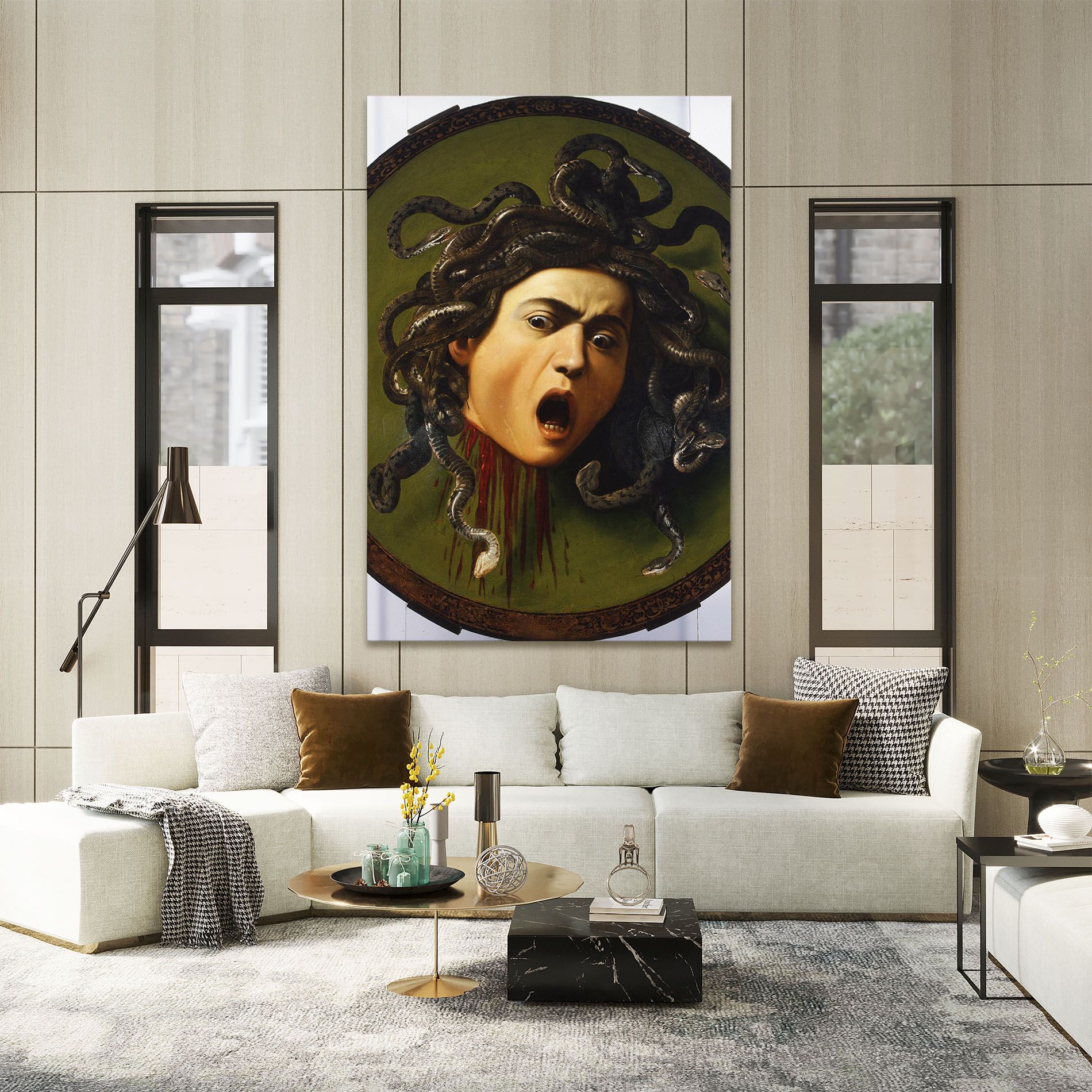 Caravaggio Medusa mockup 2