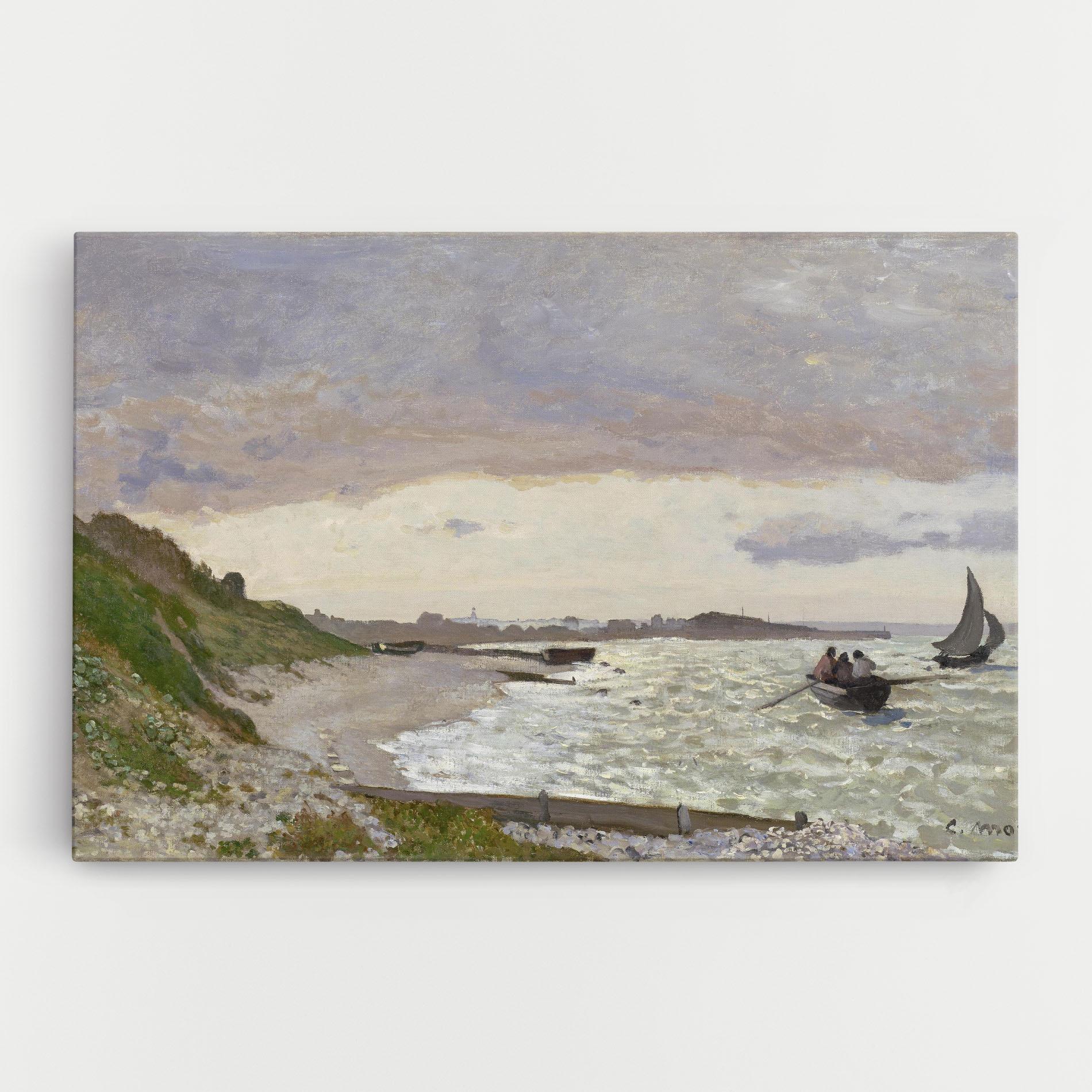 Leinwandbild Seashore At Sainte Adresse mockup 0