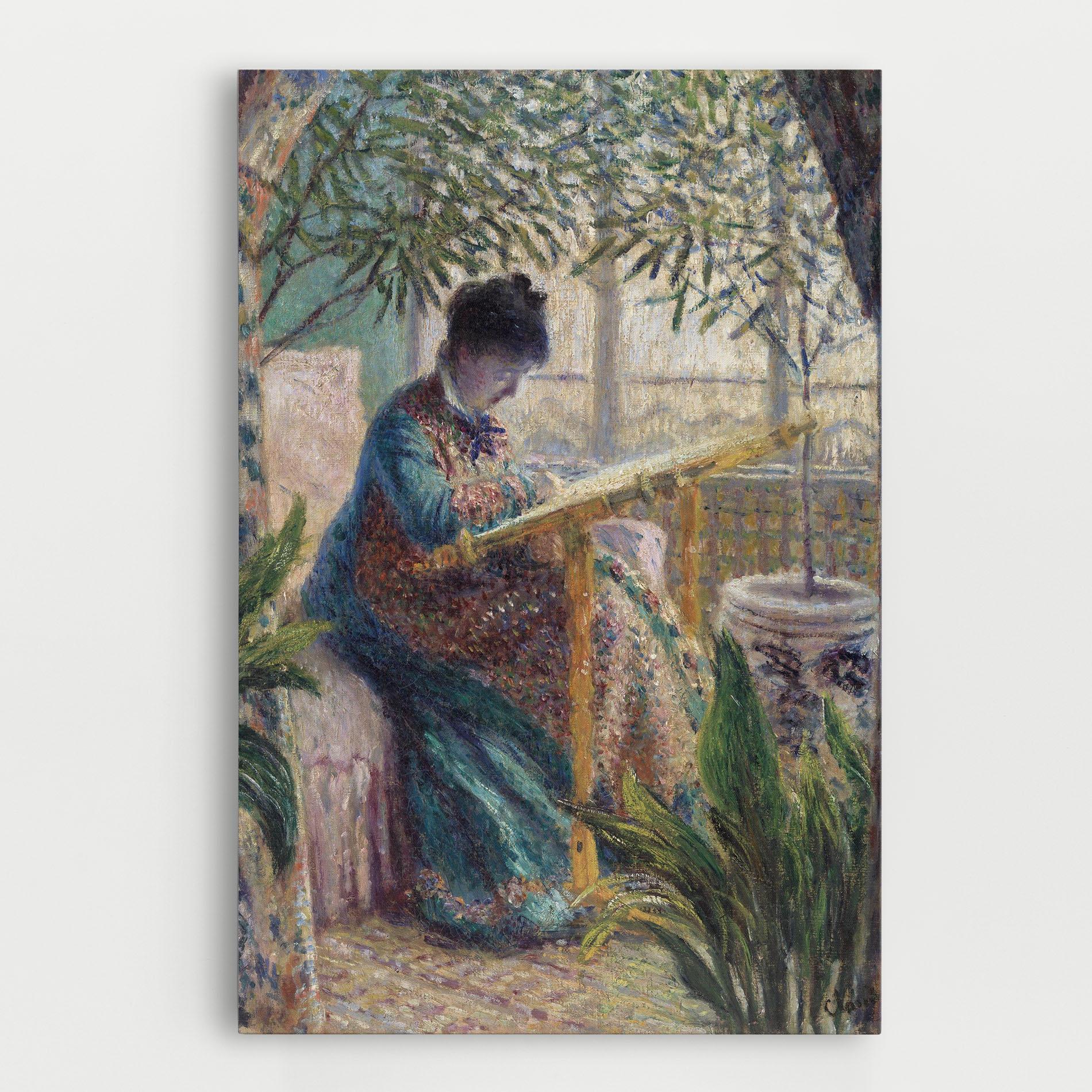 Leinwandbild Monet Embroidering mockup 0