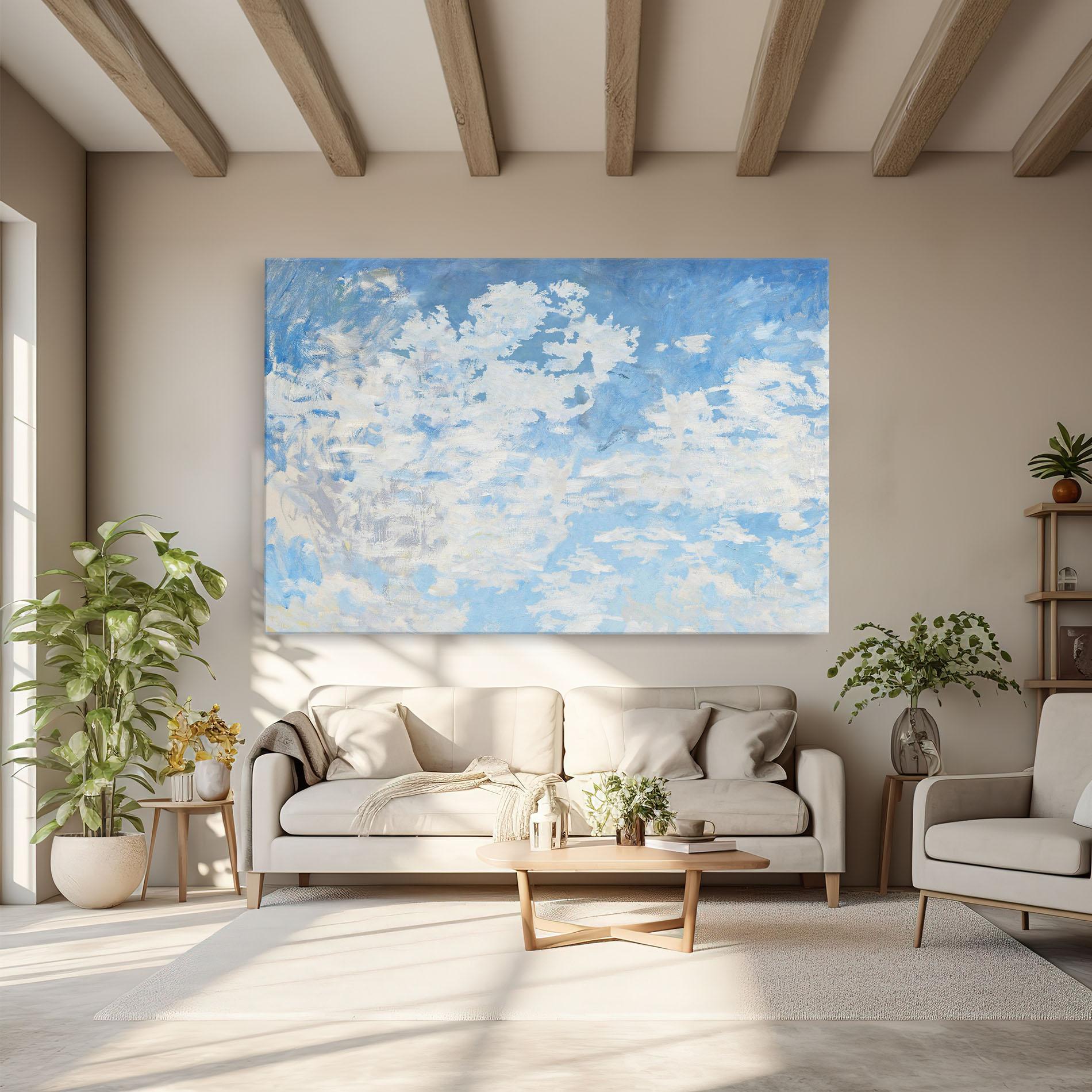 Leinwandbild Clouds Monet mockup 6