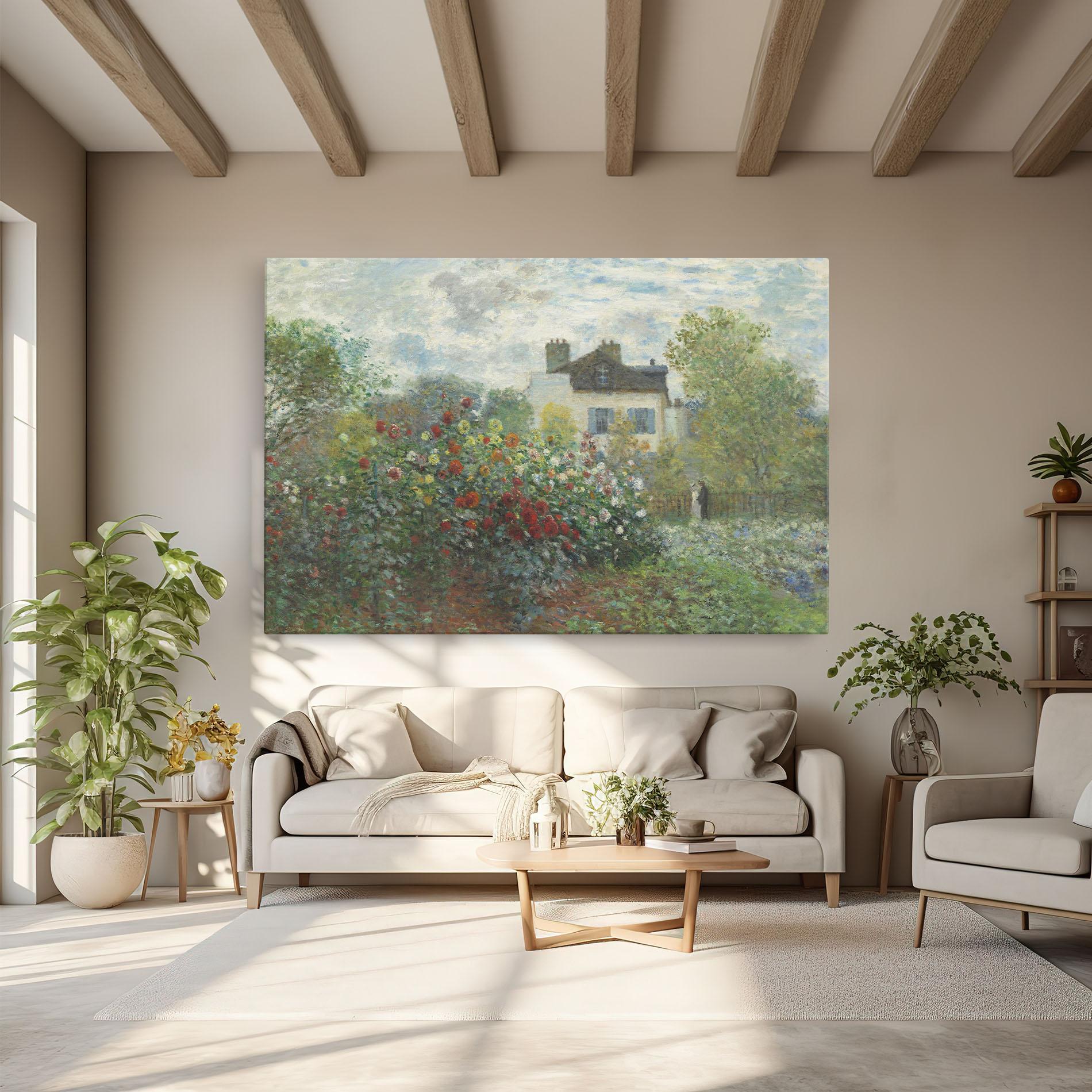 Leinwandbild Garden In Argenteuilt mockup 6