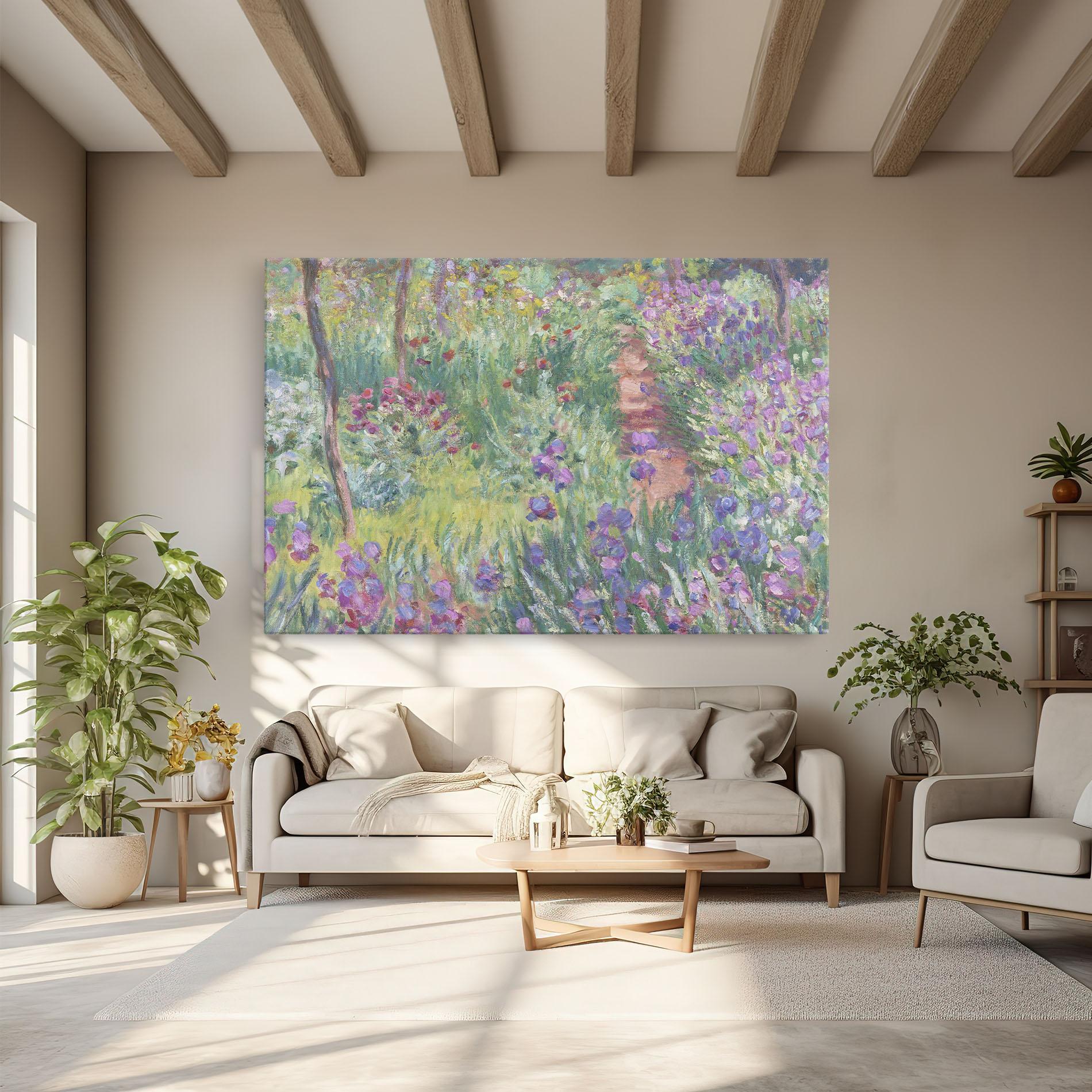 Leinwandbild Garden In Giverny mockup 6