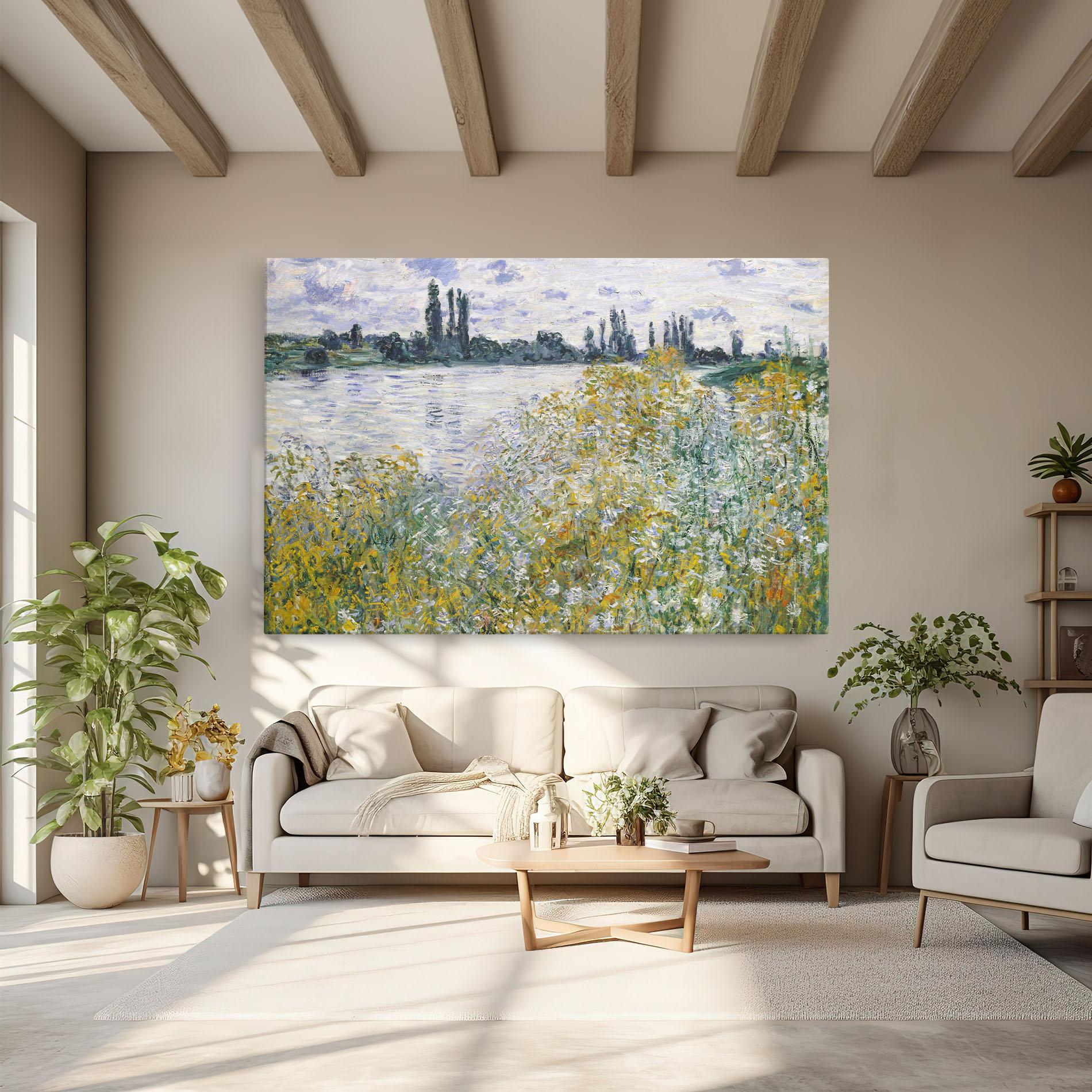 Leinwandbild Near Vetheuil mockup 6