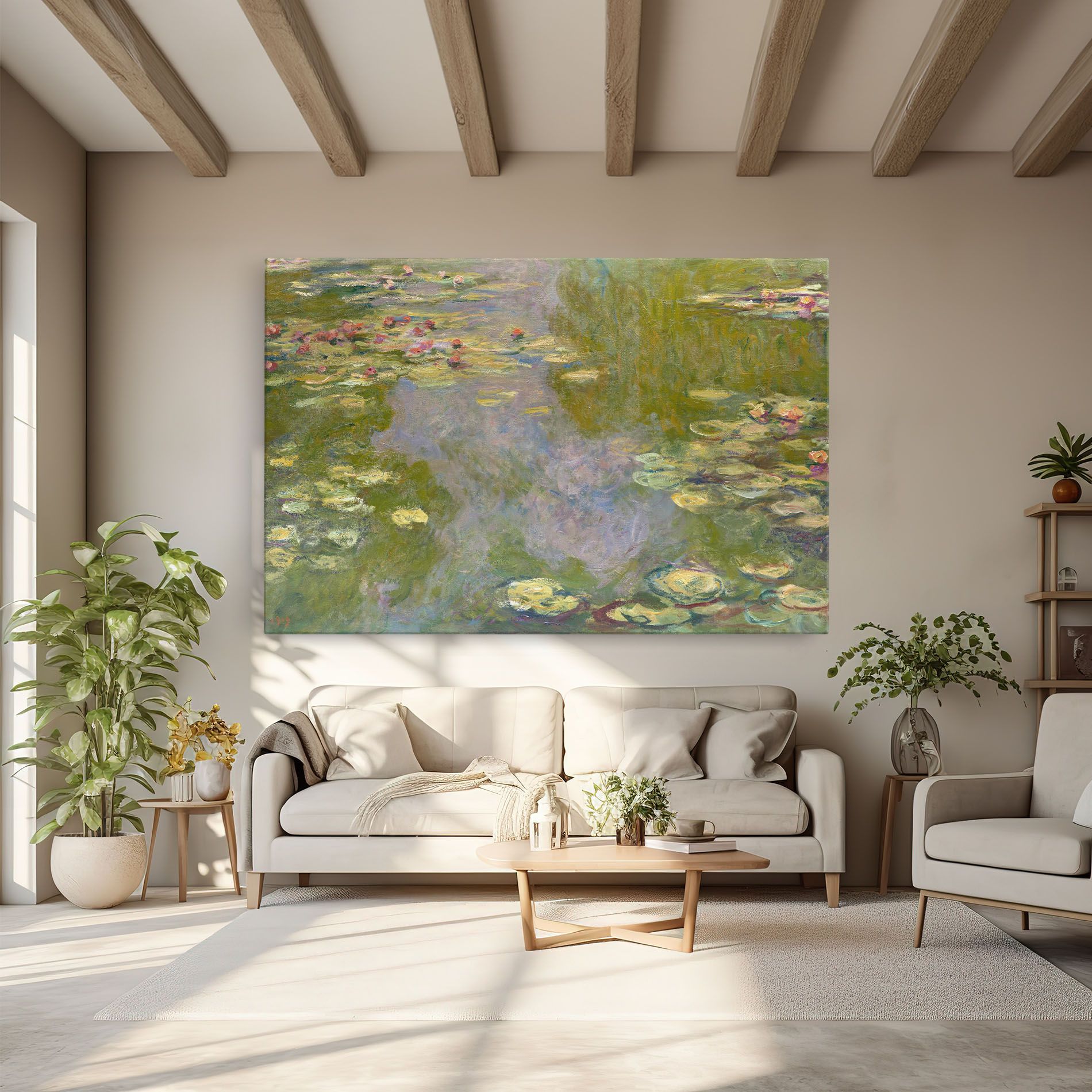 Water Lilies Monet mockup 6