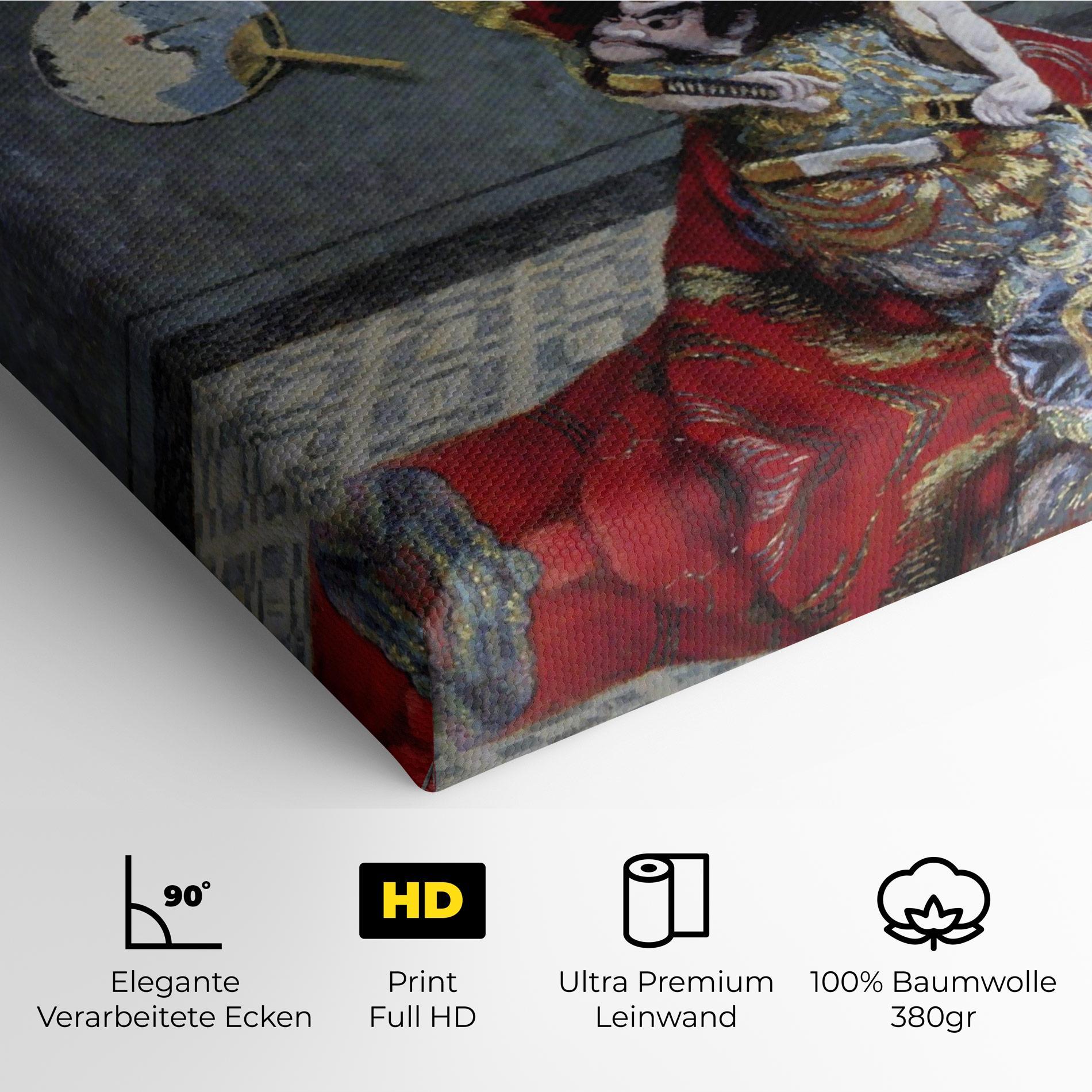 Leinwandbild Camille Monet In Japanese Costume mockup 4