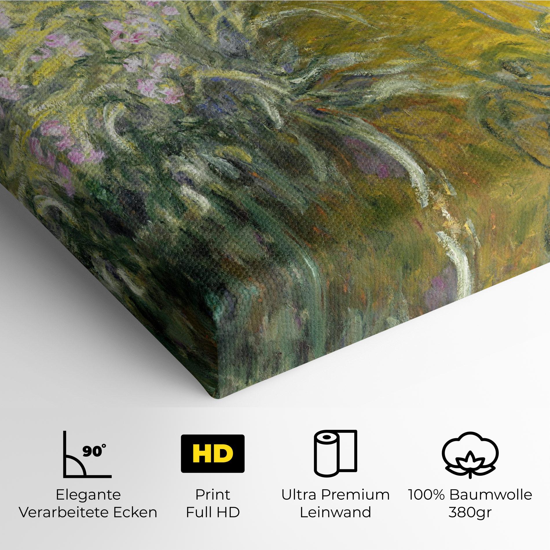 Leinwandbild Path Through The Irises mockup 4