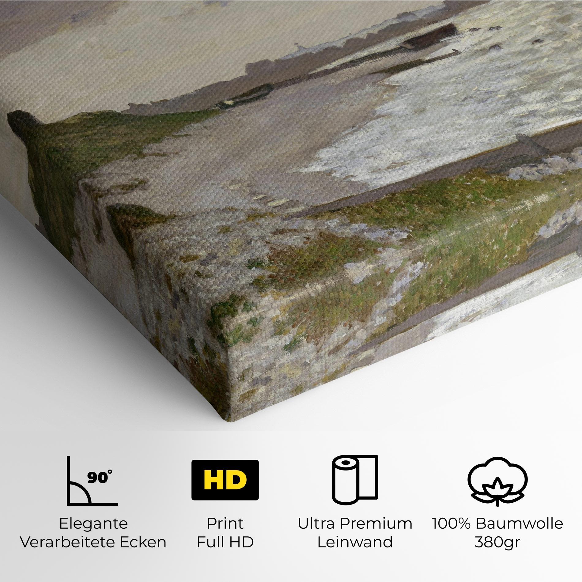 Leinwandbild Seashore At Sainte Adresse mockup 4